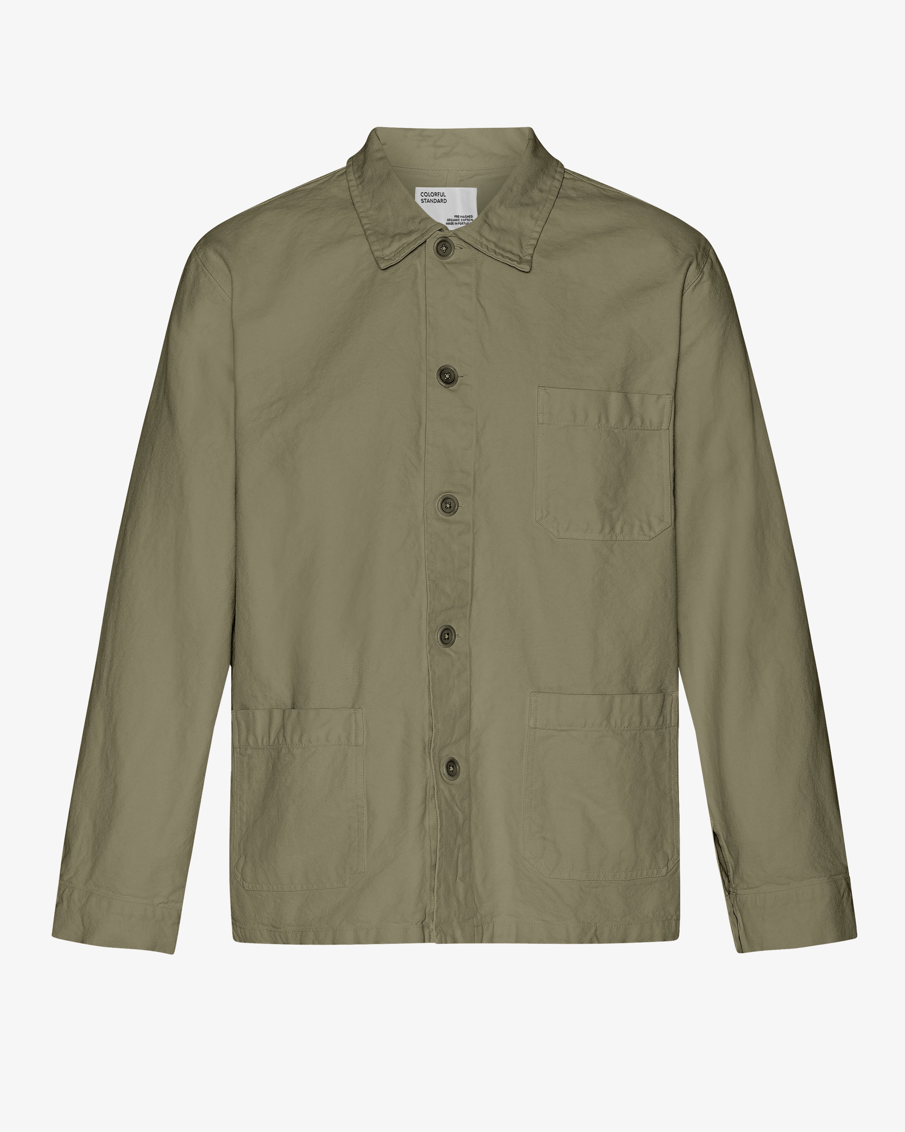 Organic Workwear Jacket - Dusty Olive
