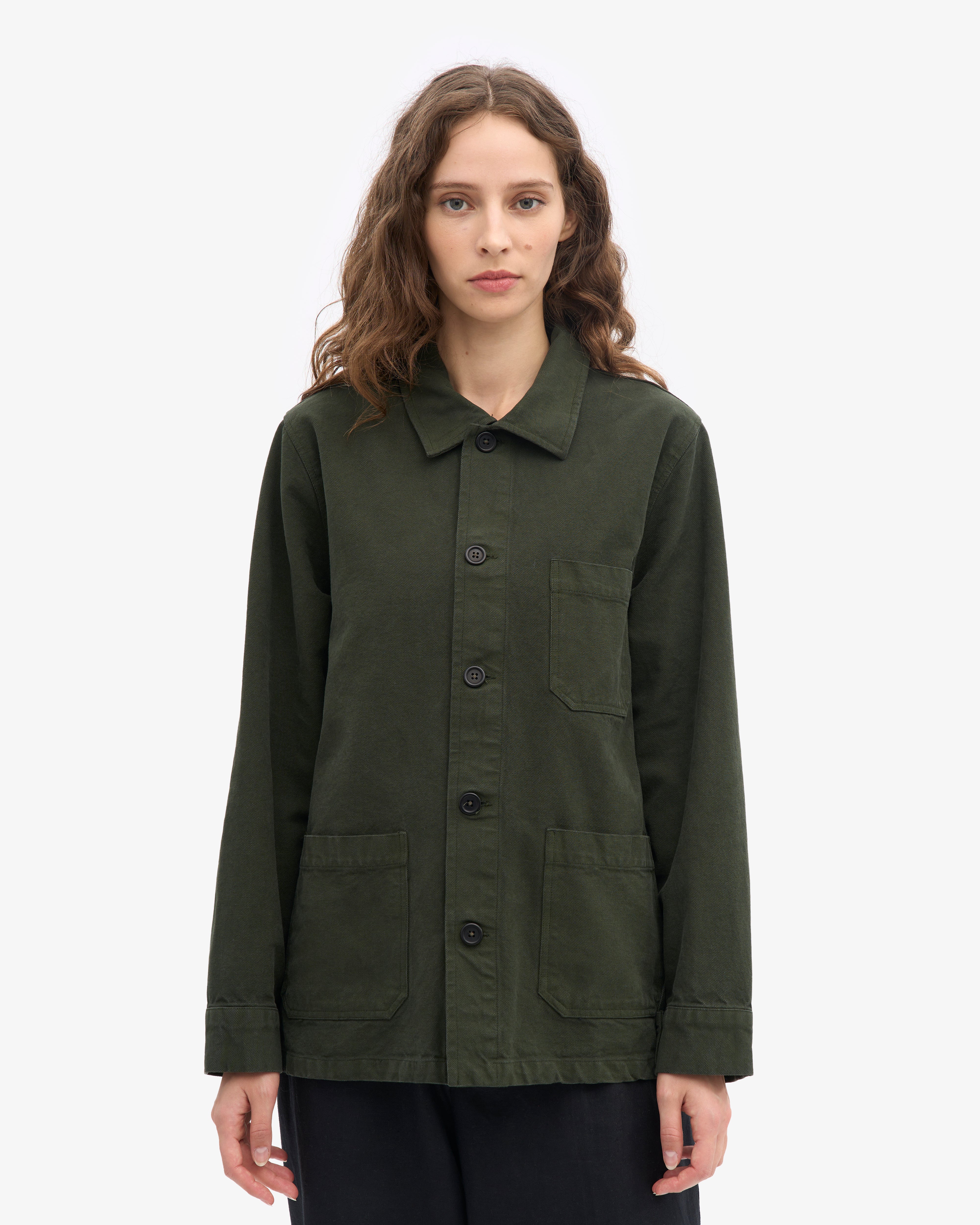 Organic Workwear Jacket - Hunter Green
