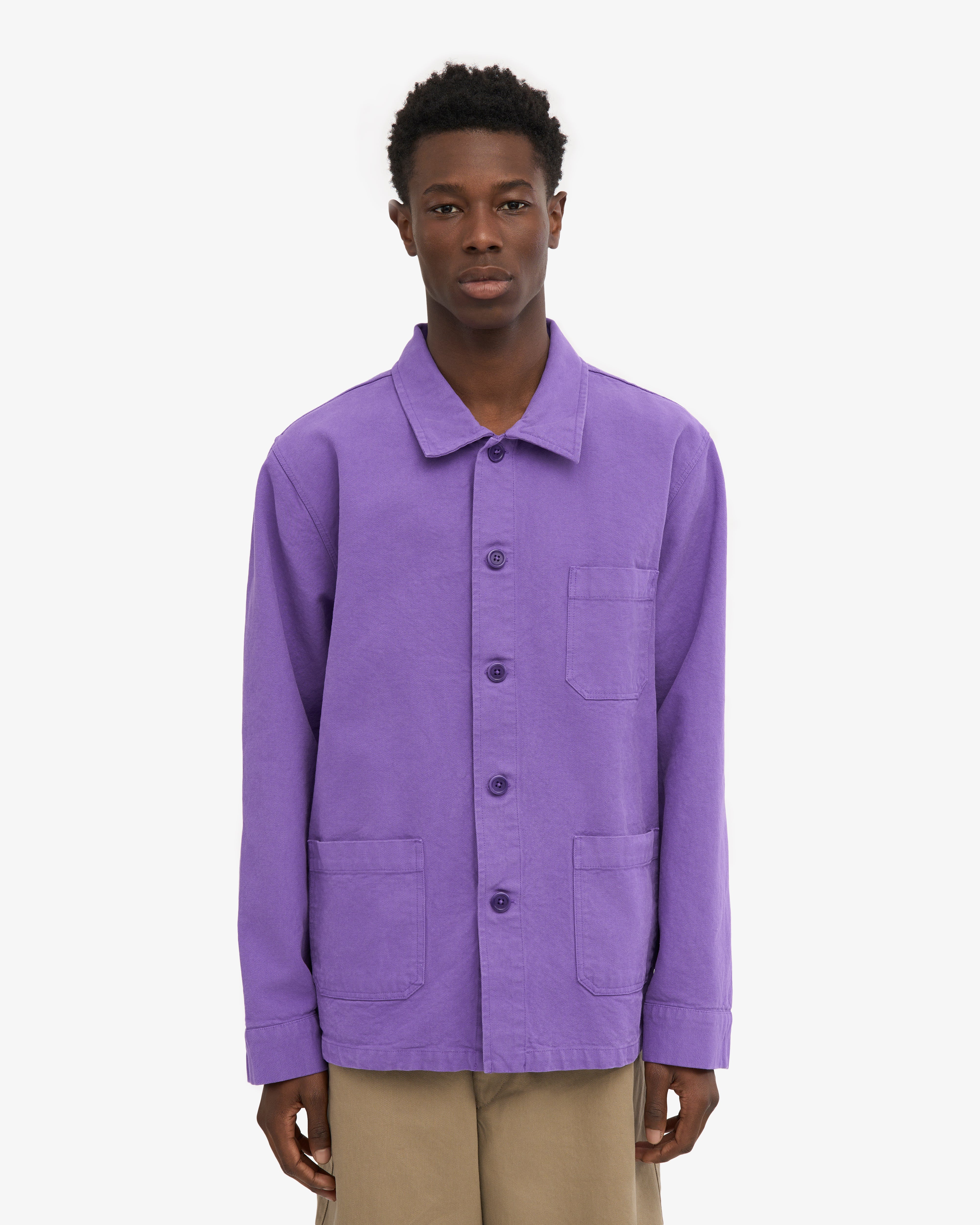 Organic Workwear Jacket - Ultra Violet