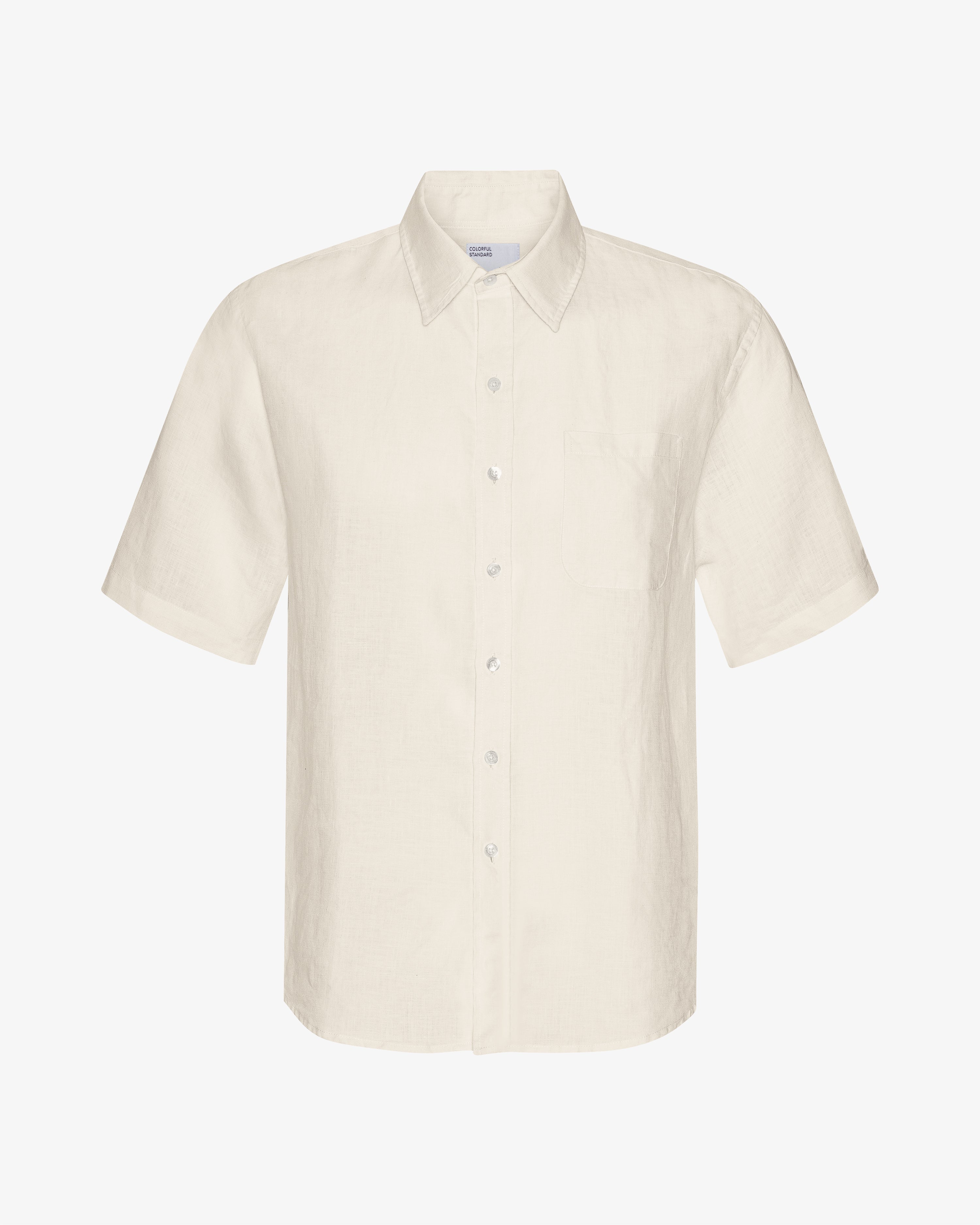 Linen SS Shirt - Ivory White