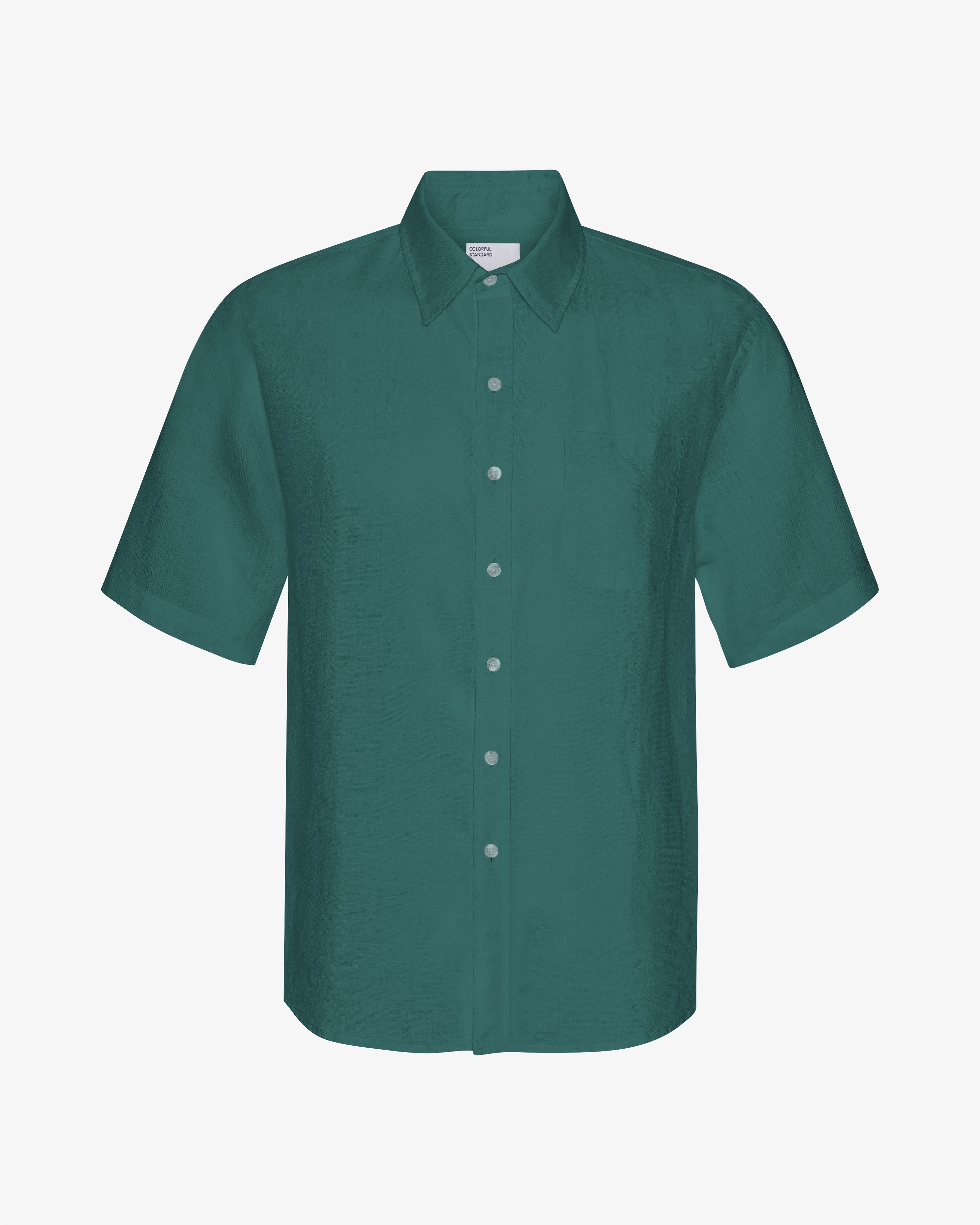 Linen SS Shirt - Ocean Green