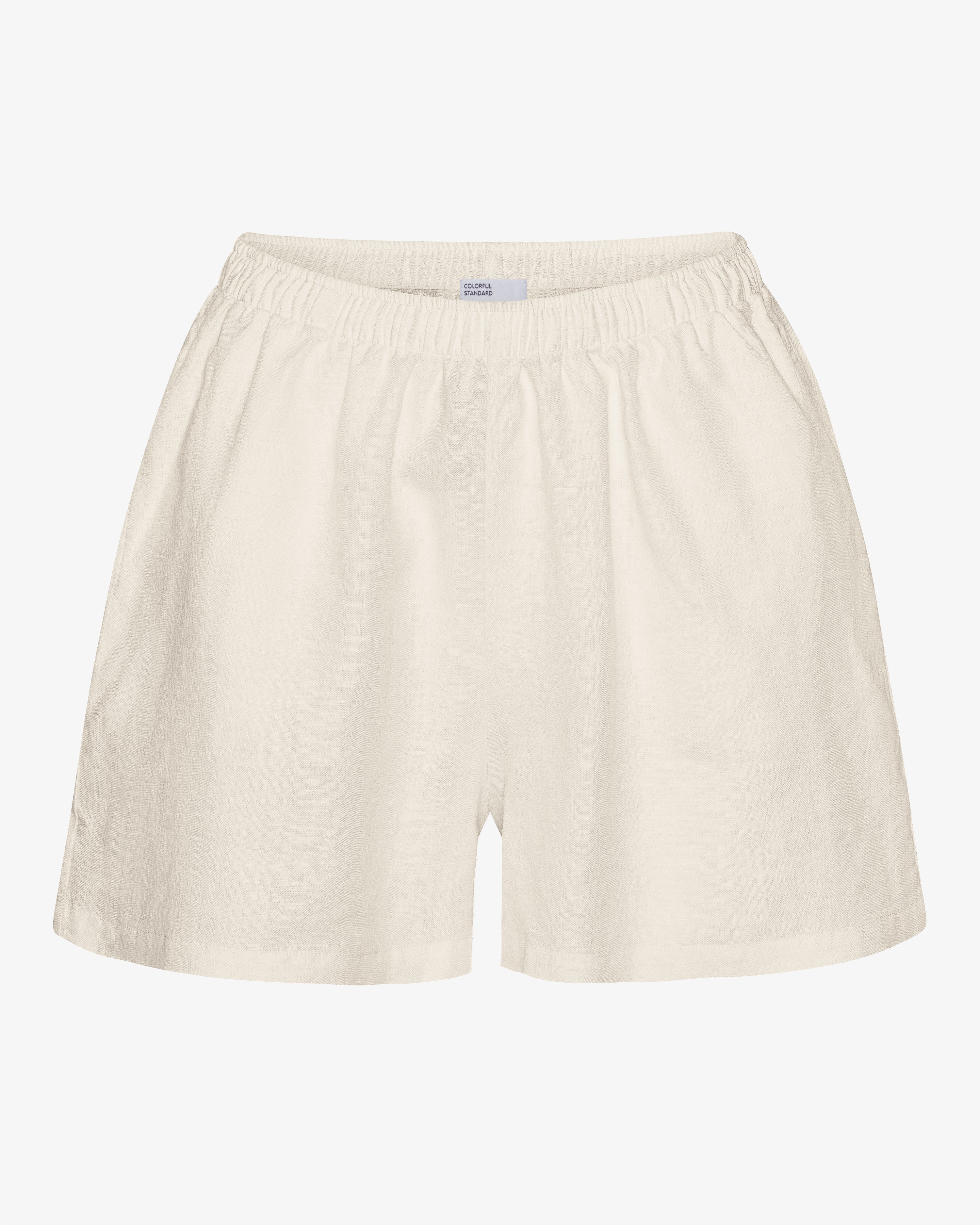 Linen Shorts - Ivory White
