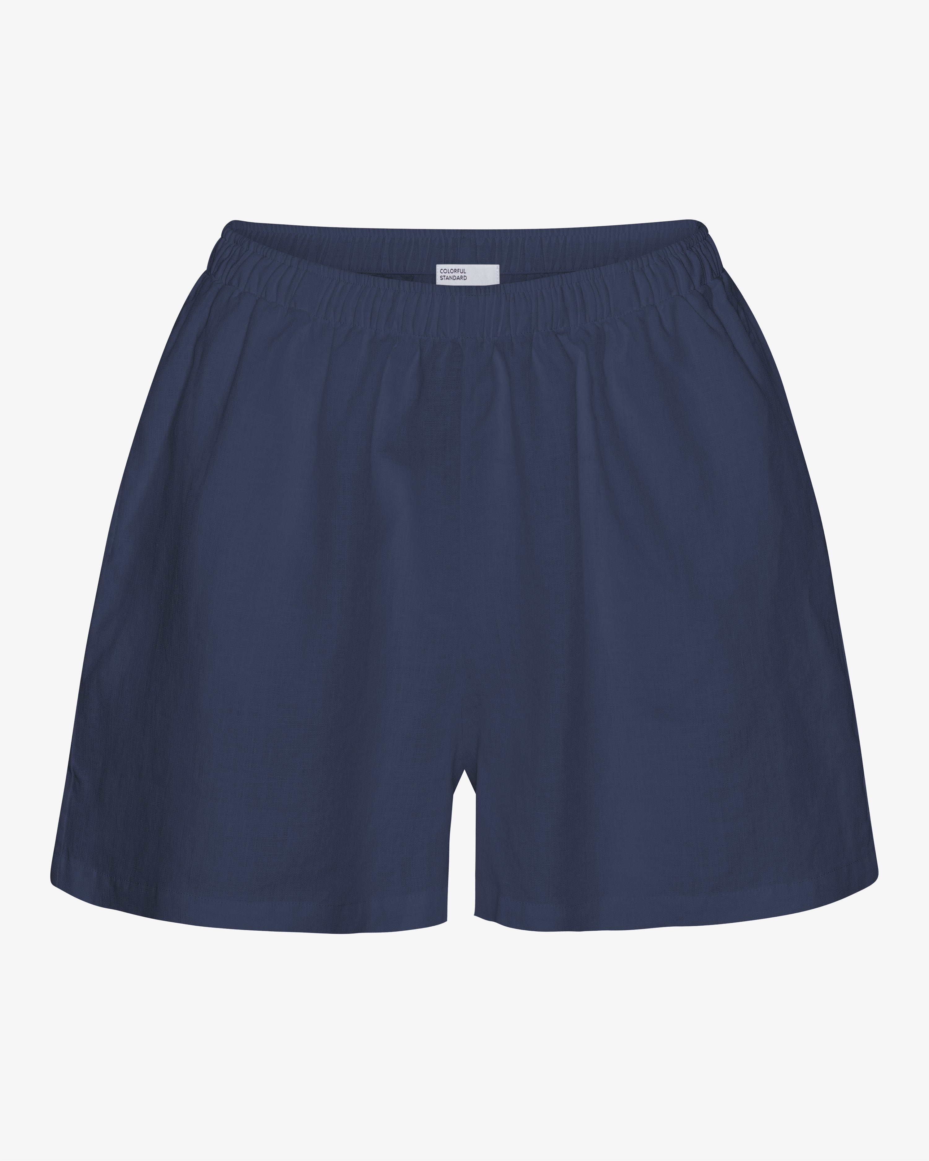 Linen Shorts - Marine Blue