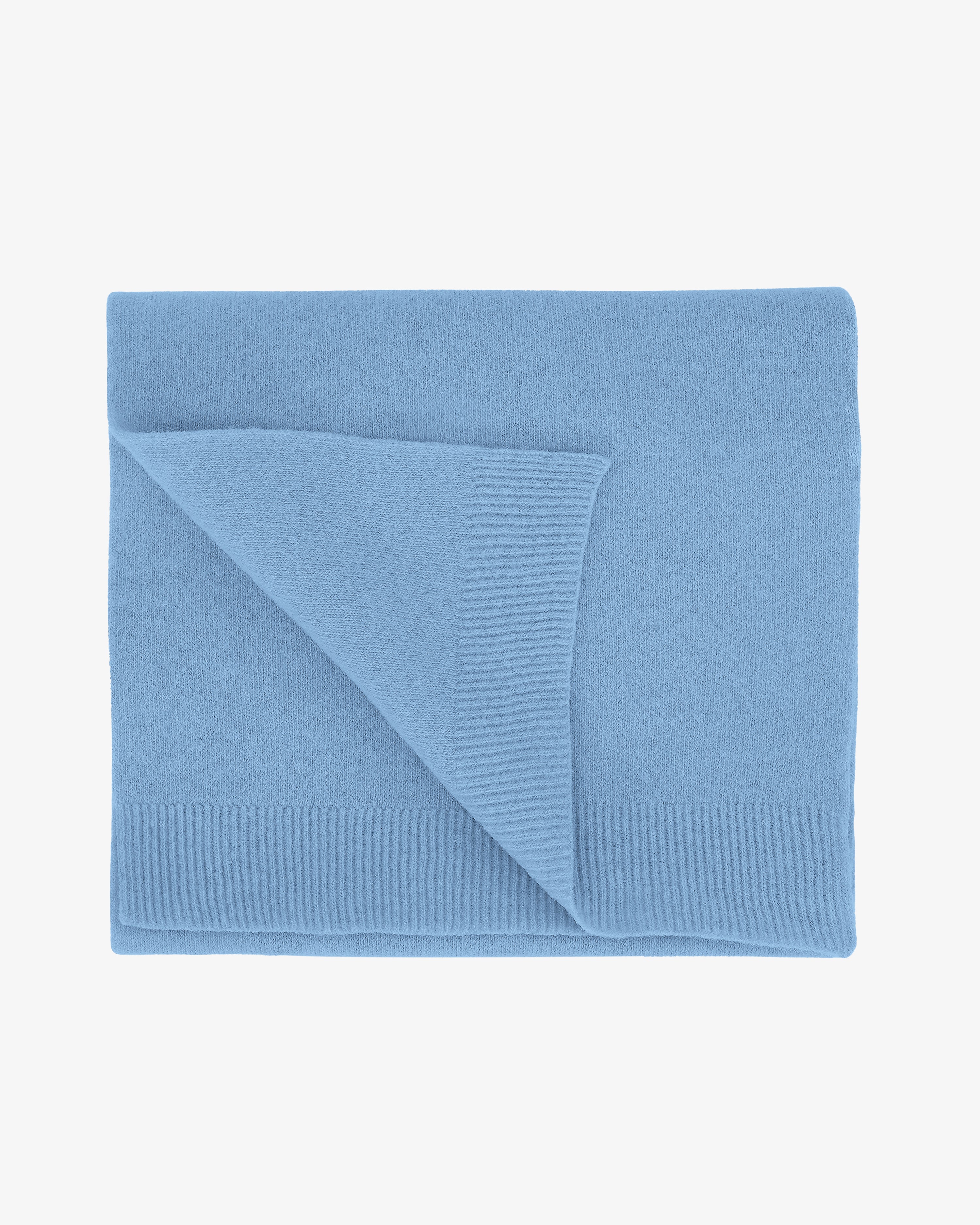 Merino Wool Scarf - Seaside Blue