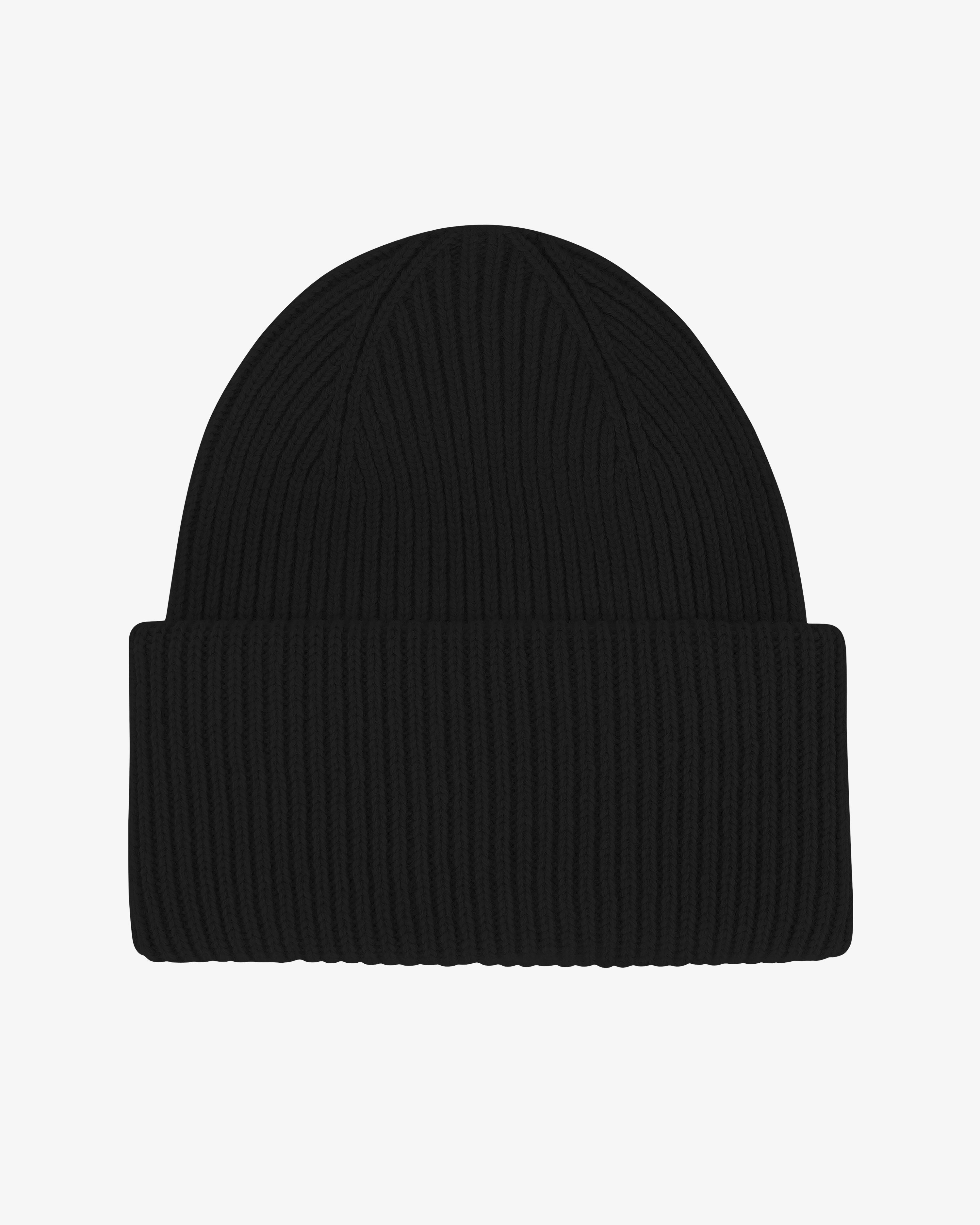 Merino Wool Hat - Deep Black