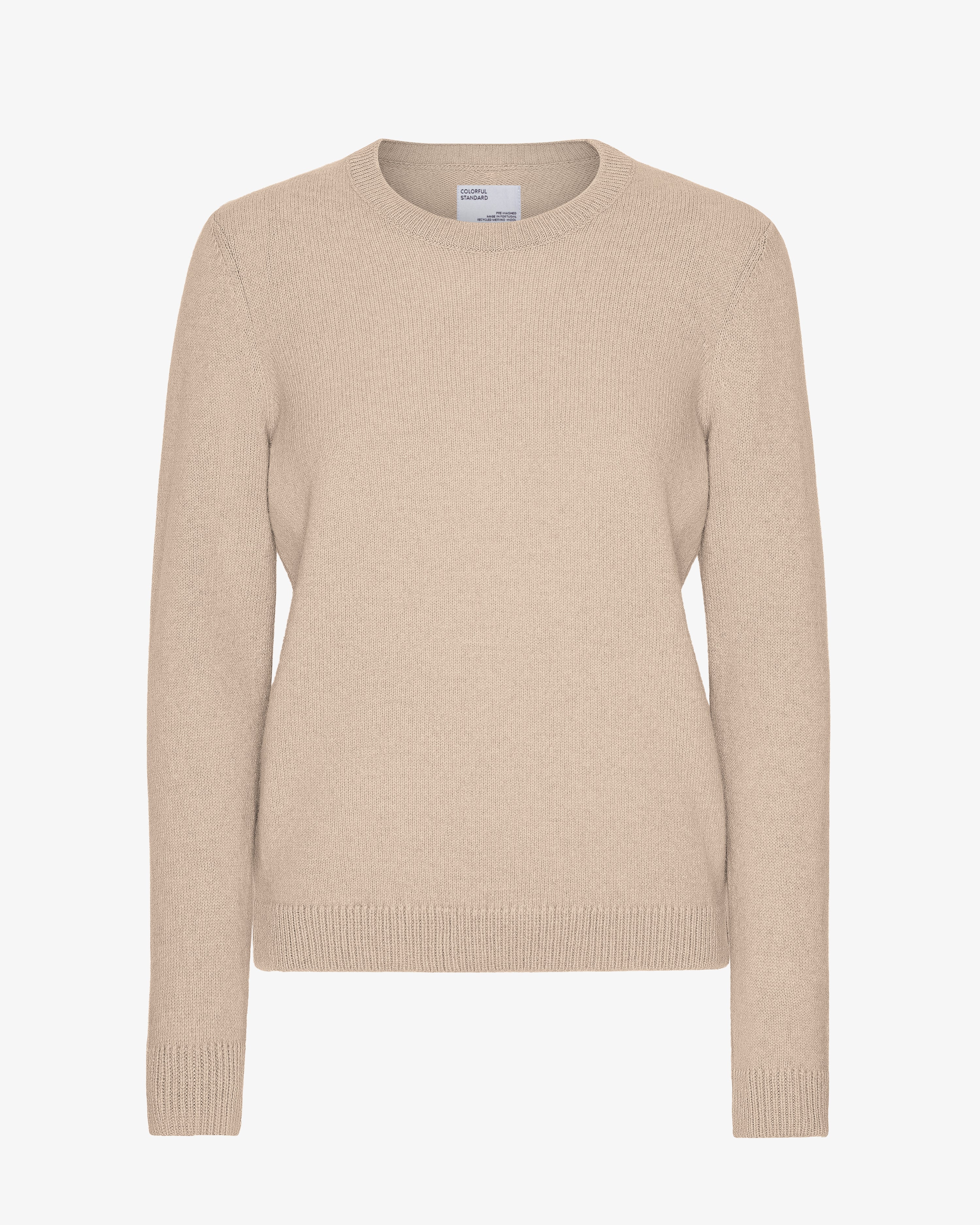 Women Classic Merino Wool Crew - Ivory White