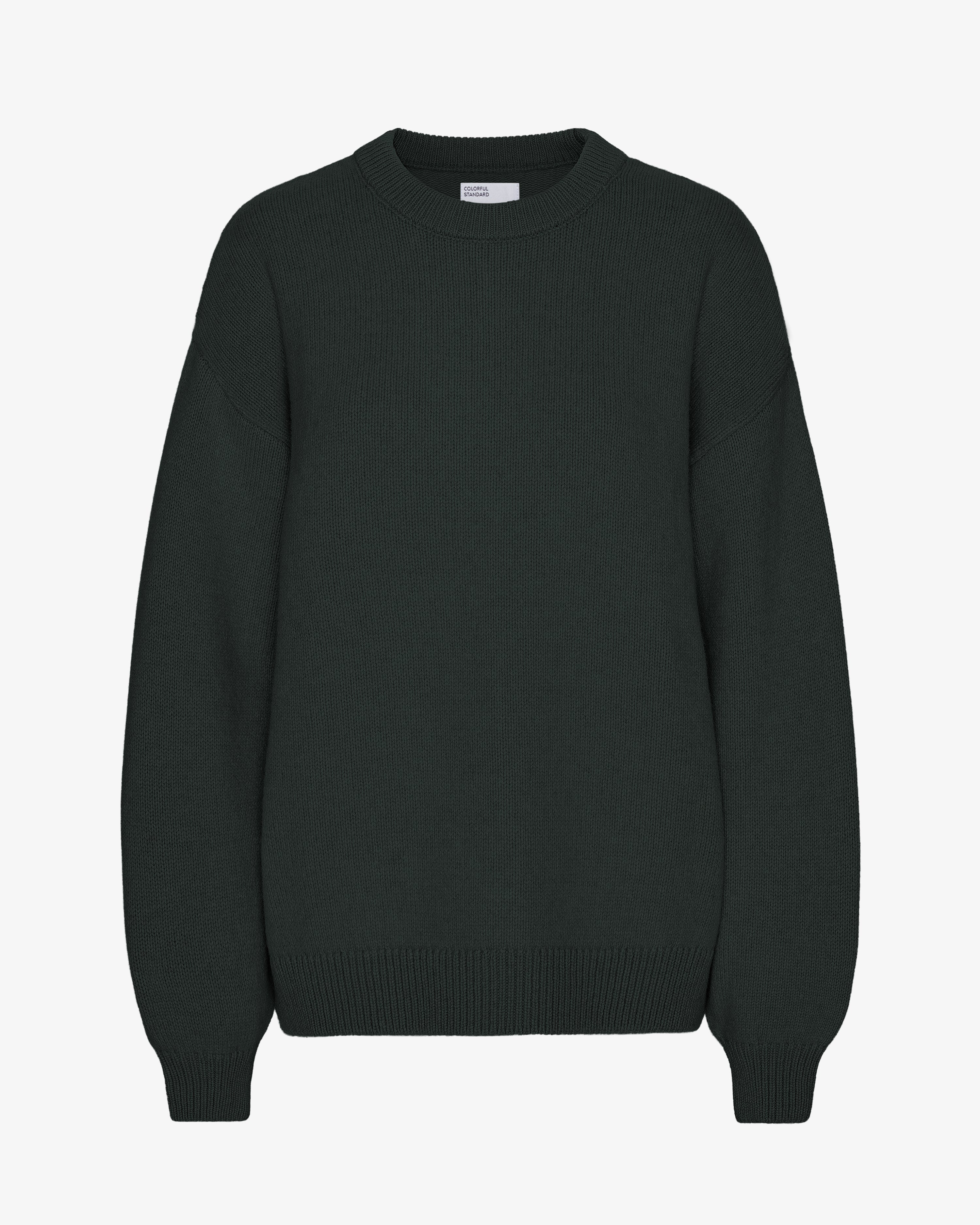 Oversized Merino Wool Crew - Hunter Green