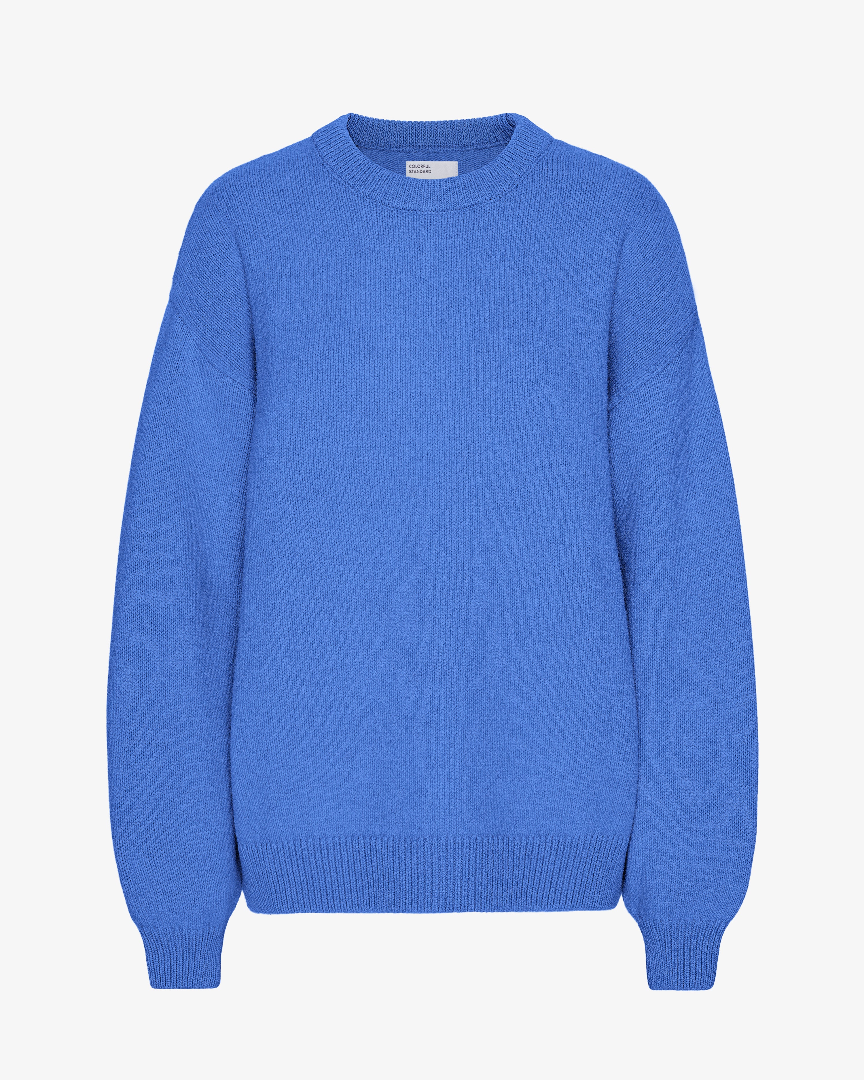 Oversized Merino Wool Crew - Pacific Blue
