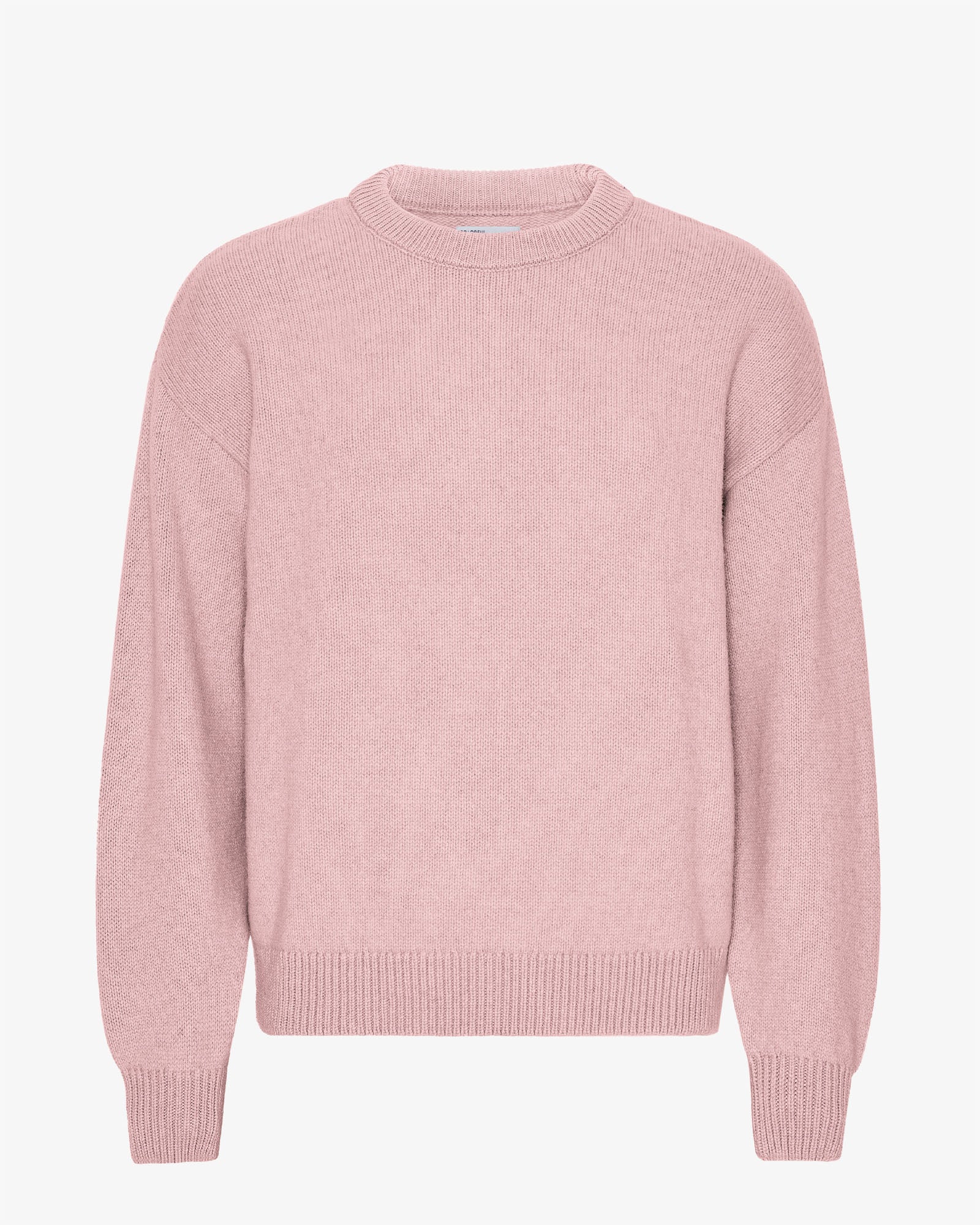 Oversized Merino Wool Crew - Faded Pink