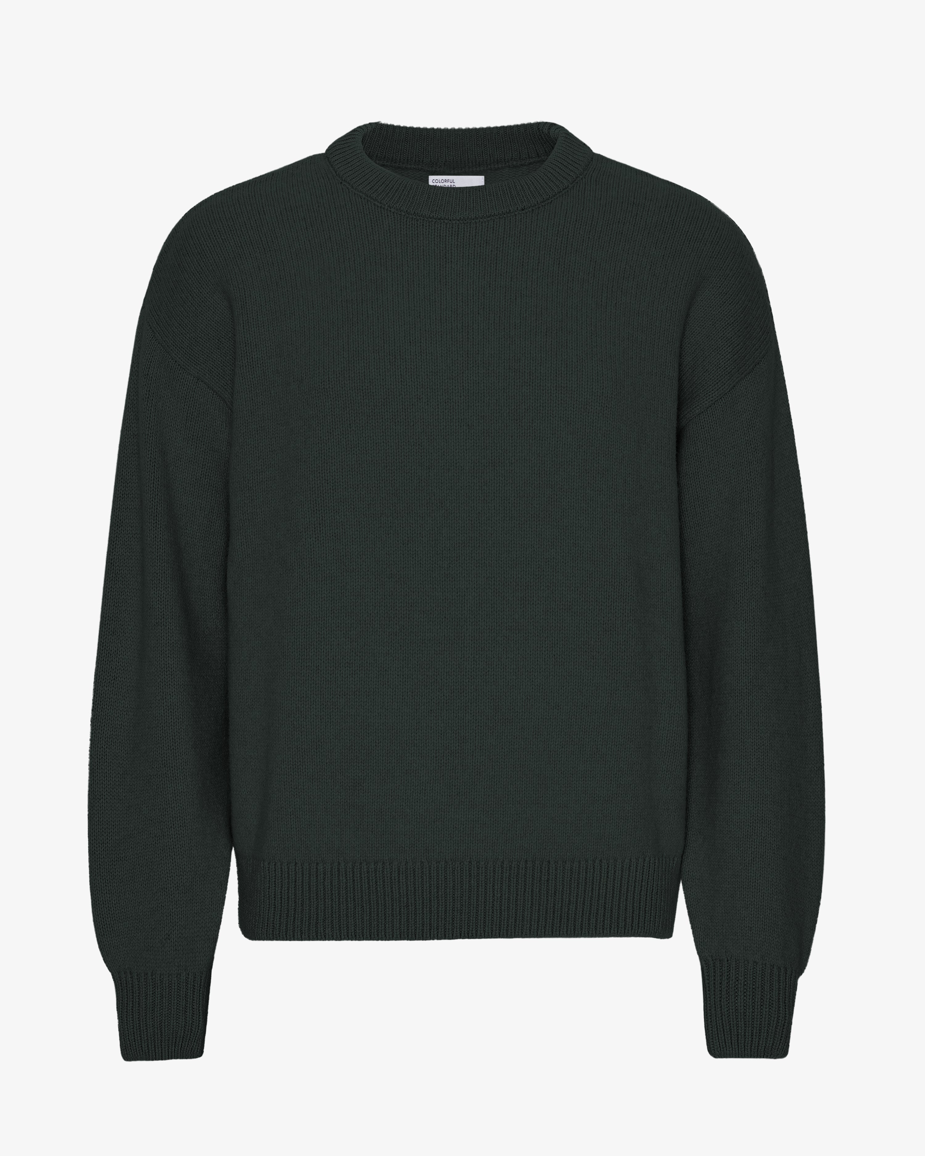 Oversized Merino Wool Crew - Hunter Green