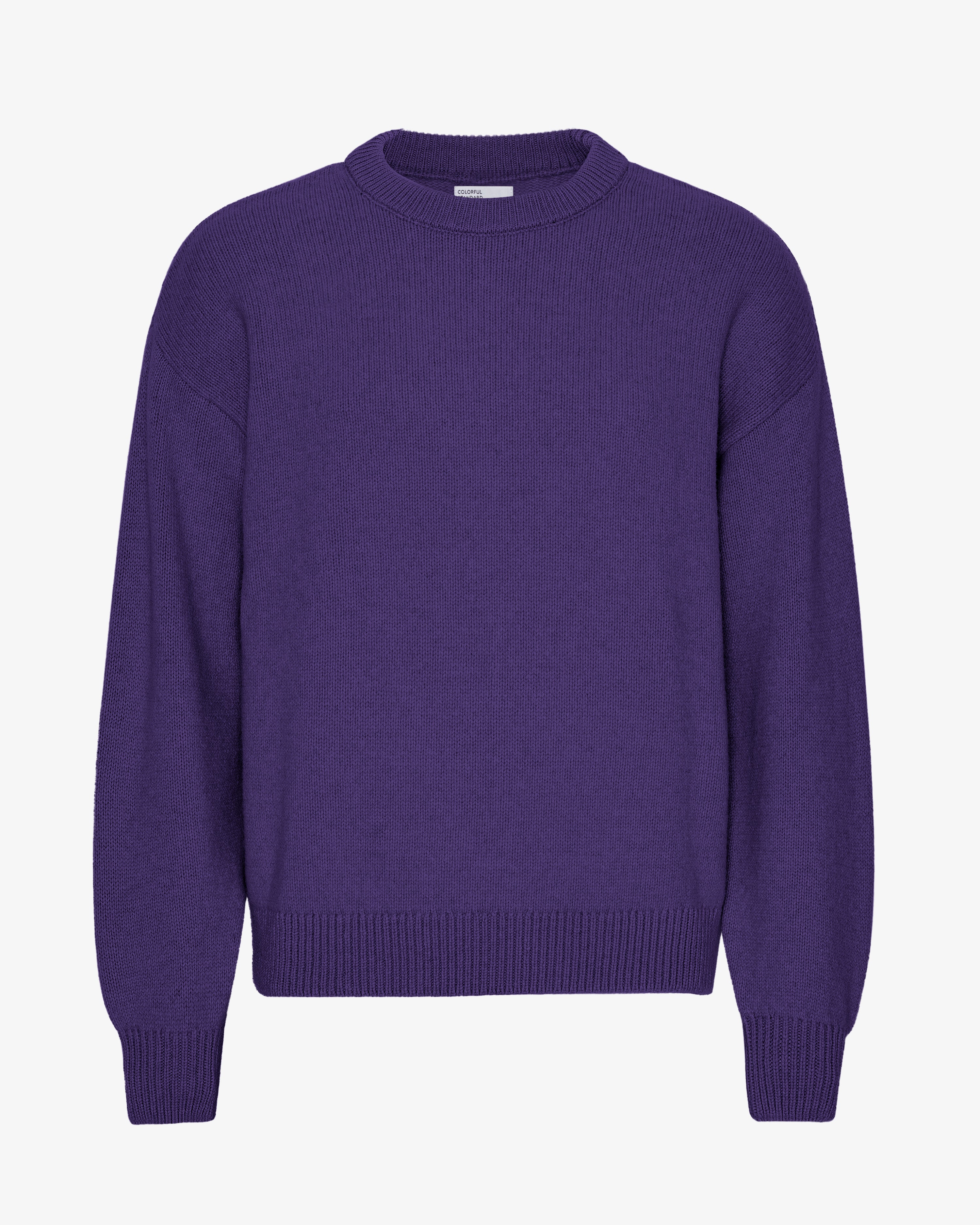 Oversized Merino Wool Crew - Ultra Violet