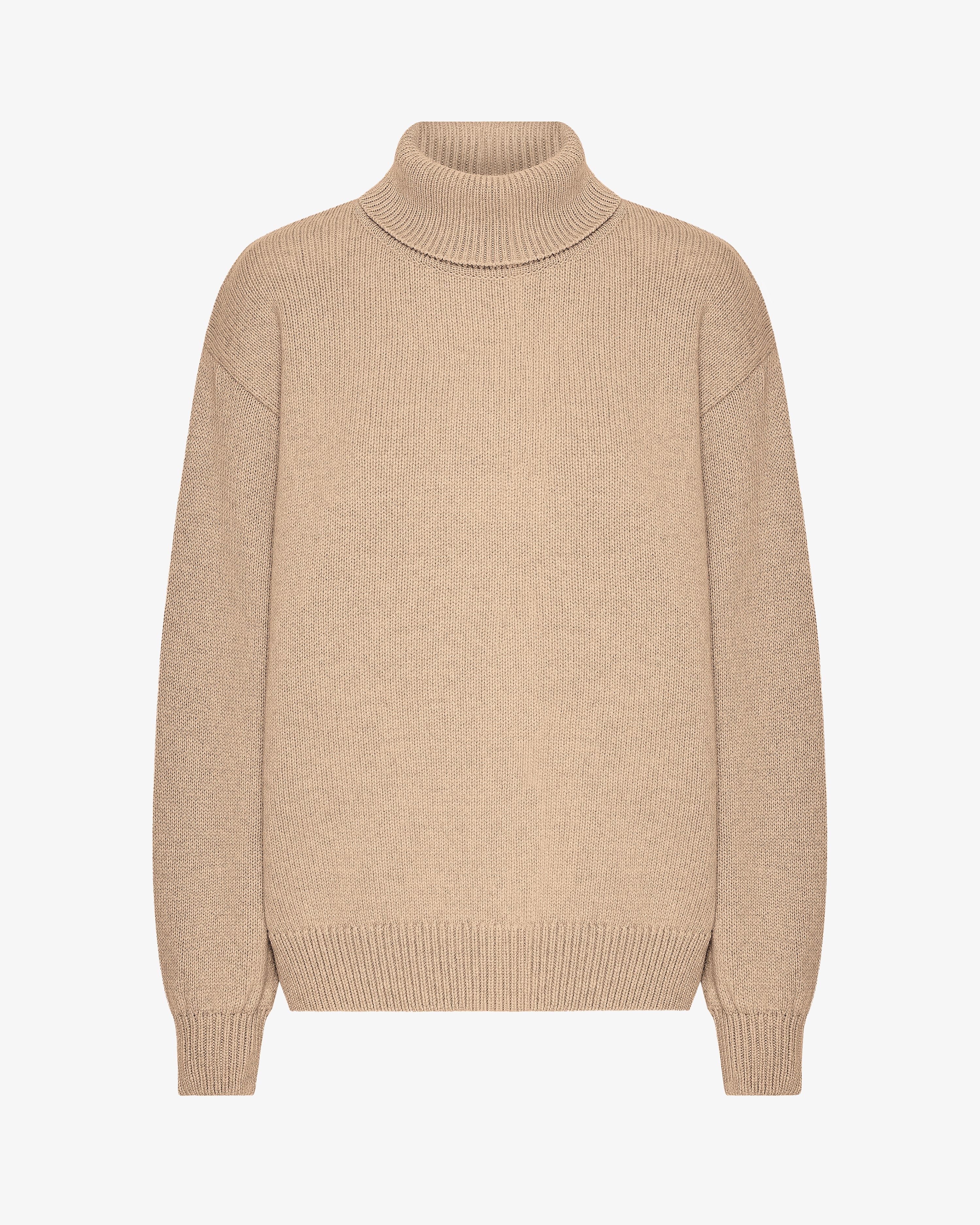 Merino Wool Turtleneck - Honey Beige