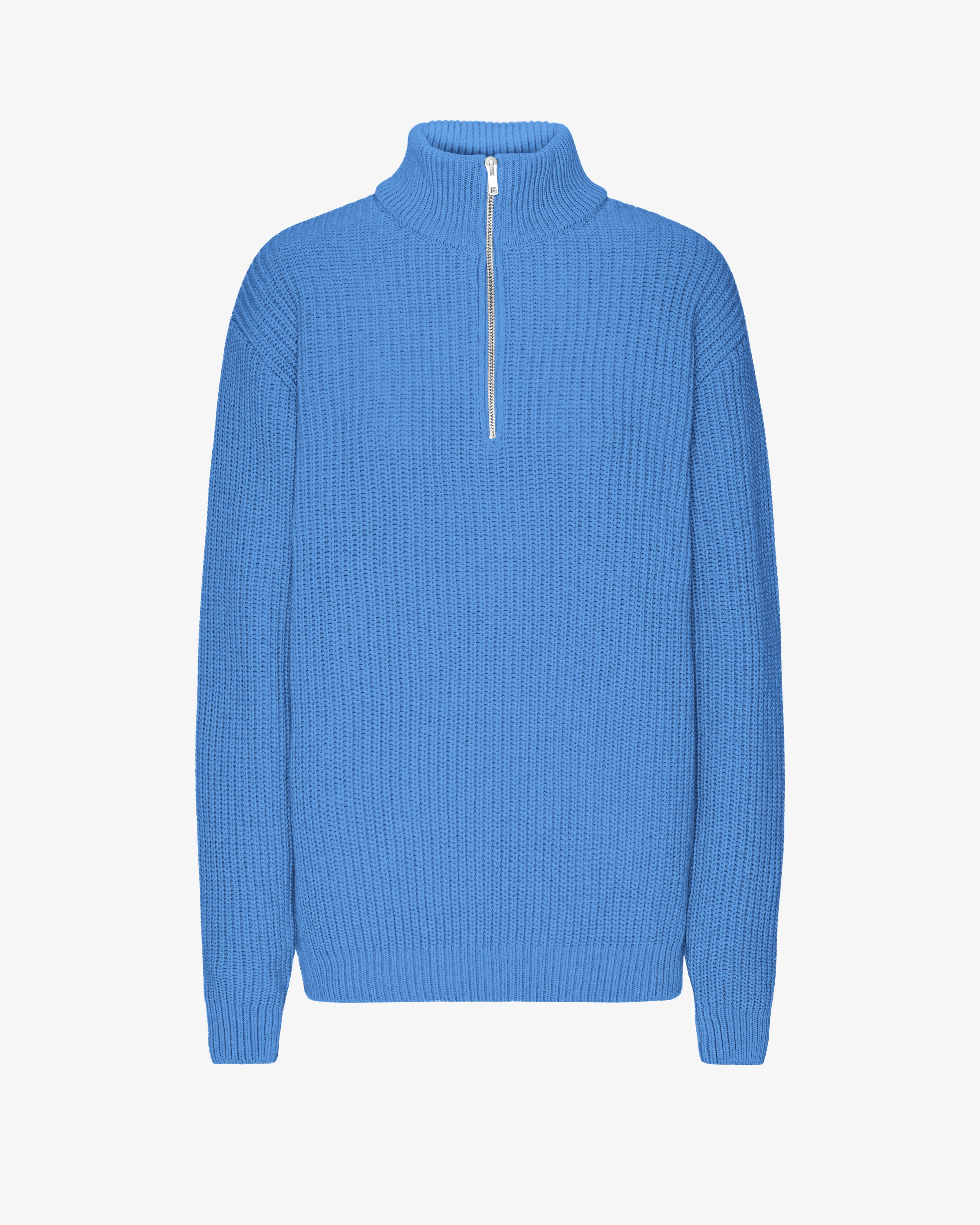 Merino Quarter Zip - Pacific Blue