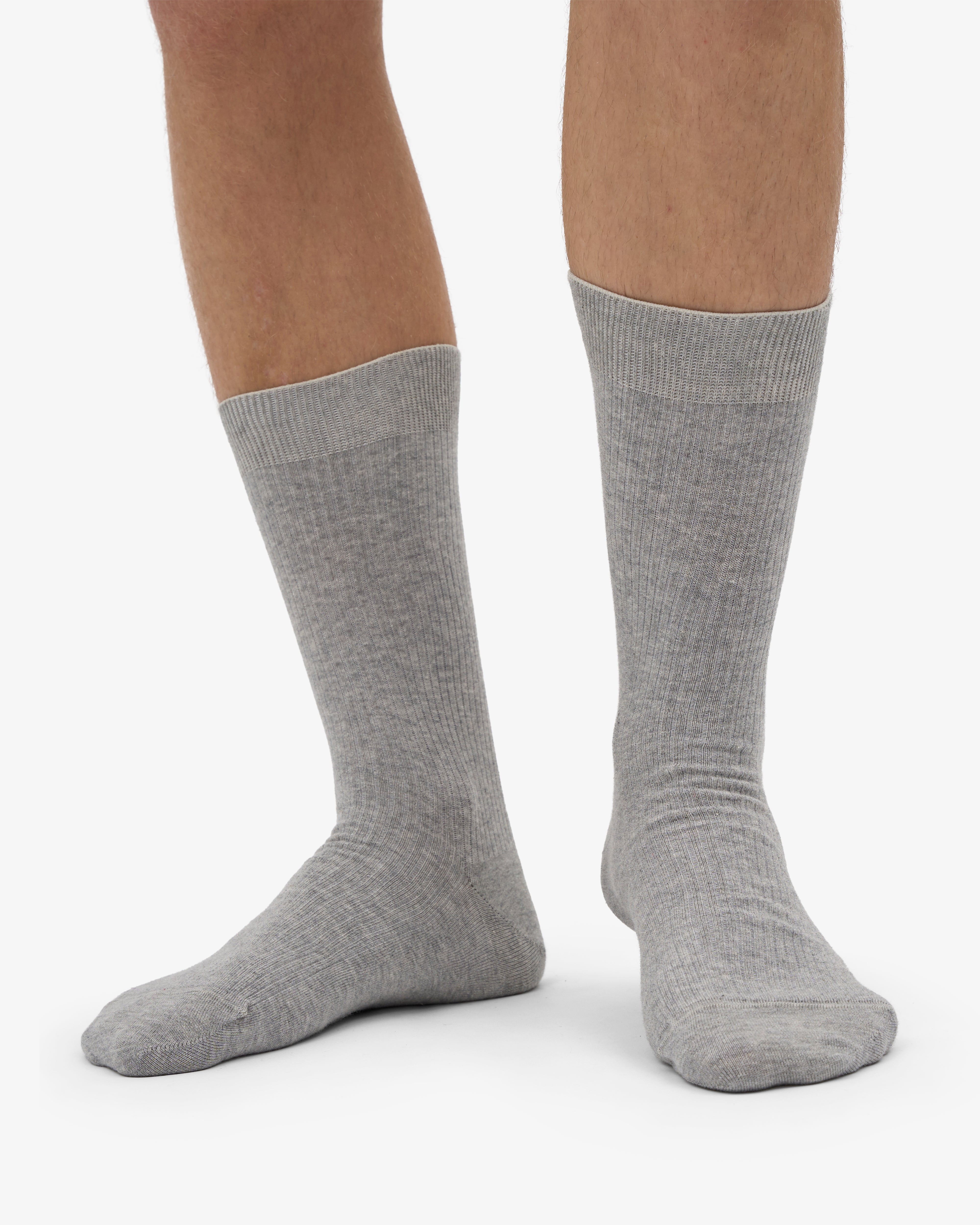 Classic Organic Sock - Heather Grey