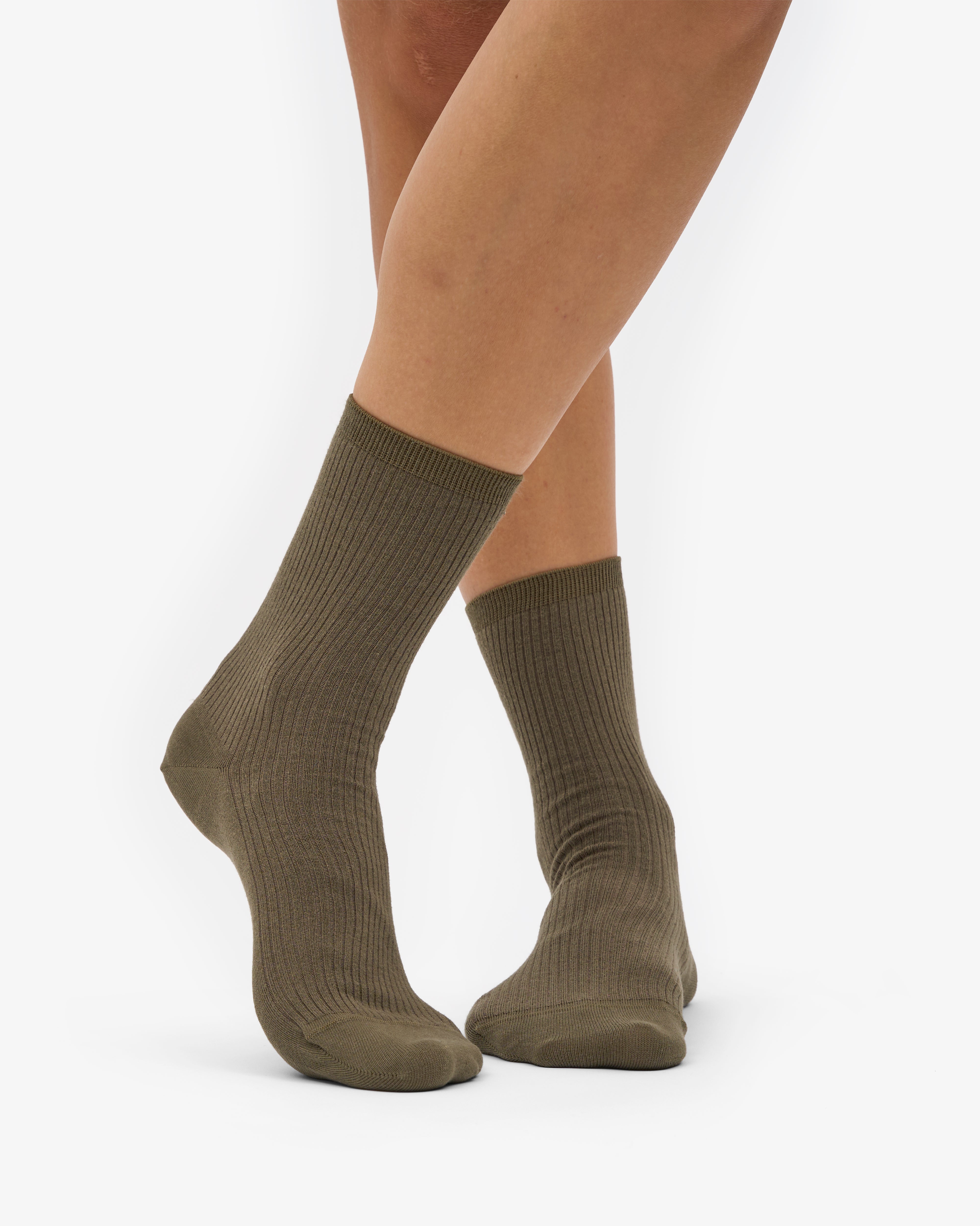 Women Classic Organic Sock - Dusty Olive