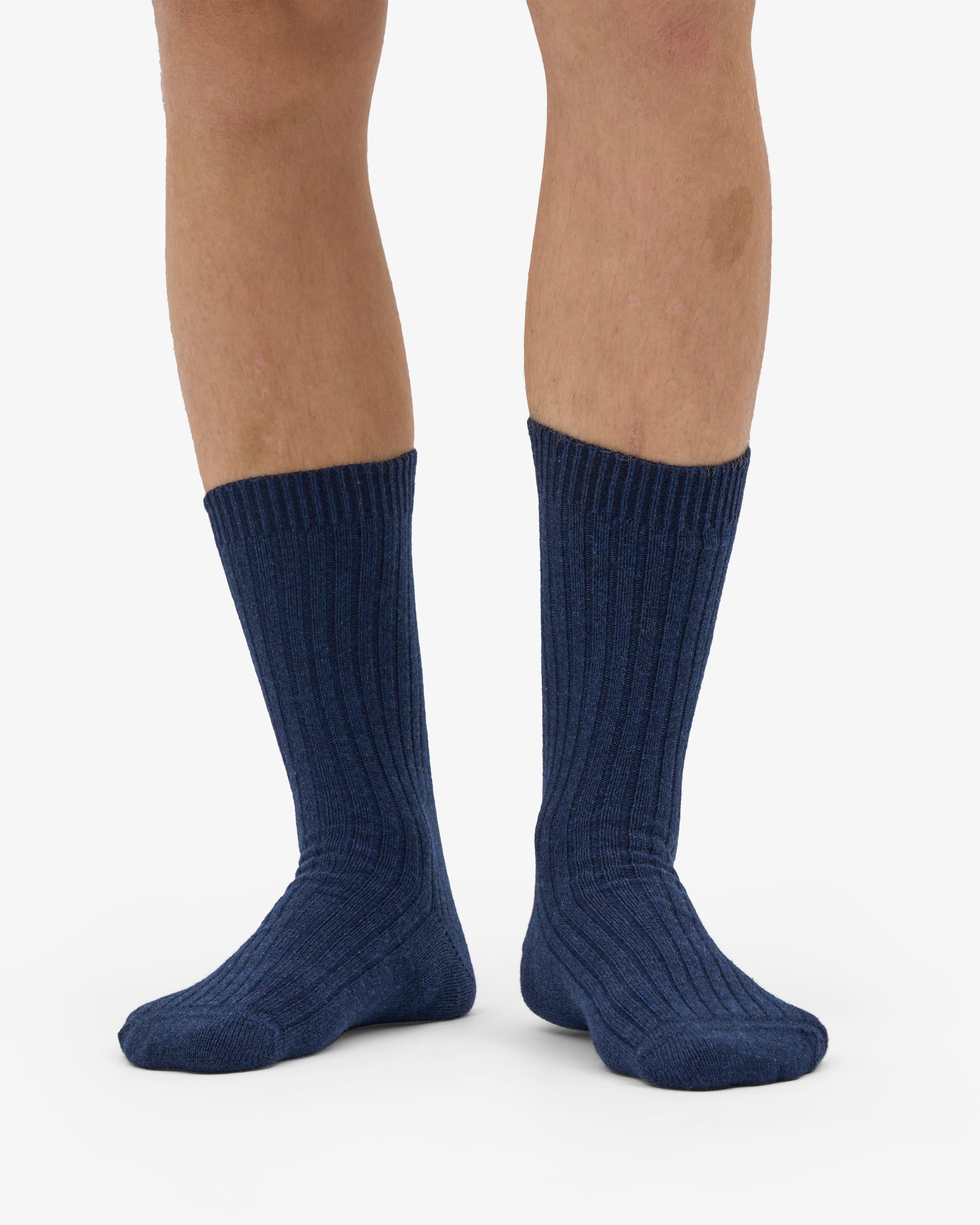 Merino Wool Blend Sock - Marine Blue
