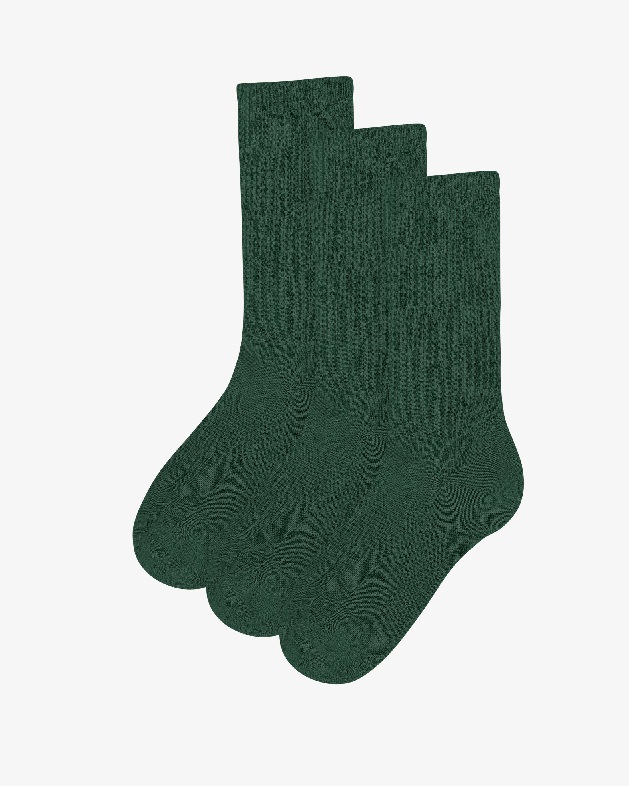 Organic Active Sock - Emerald Green (3-Pack)