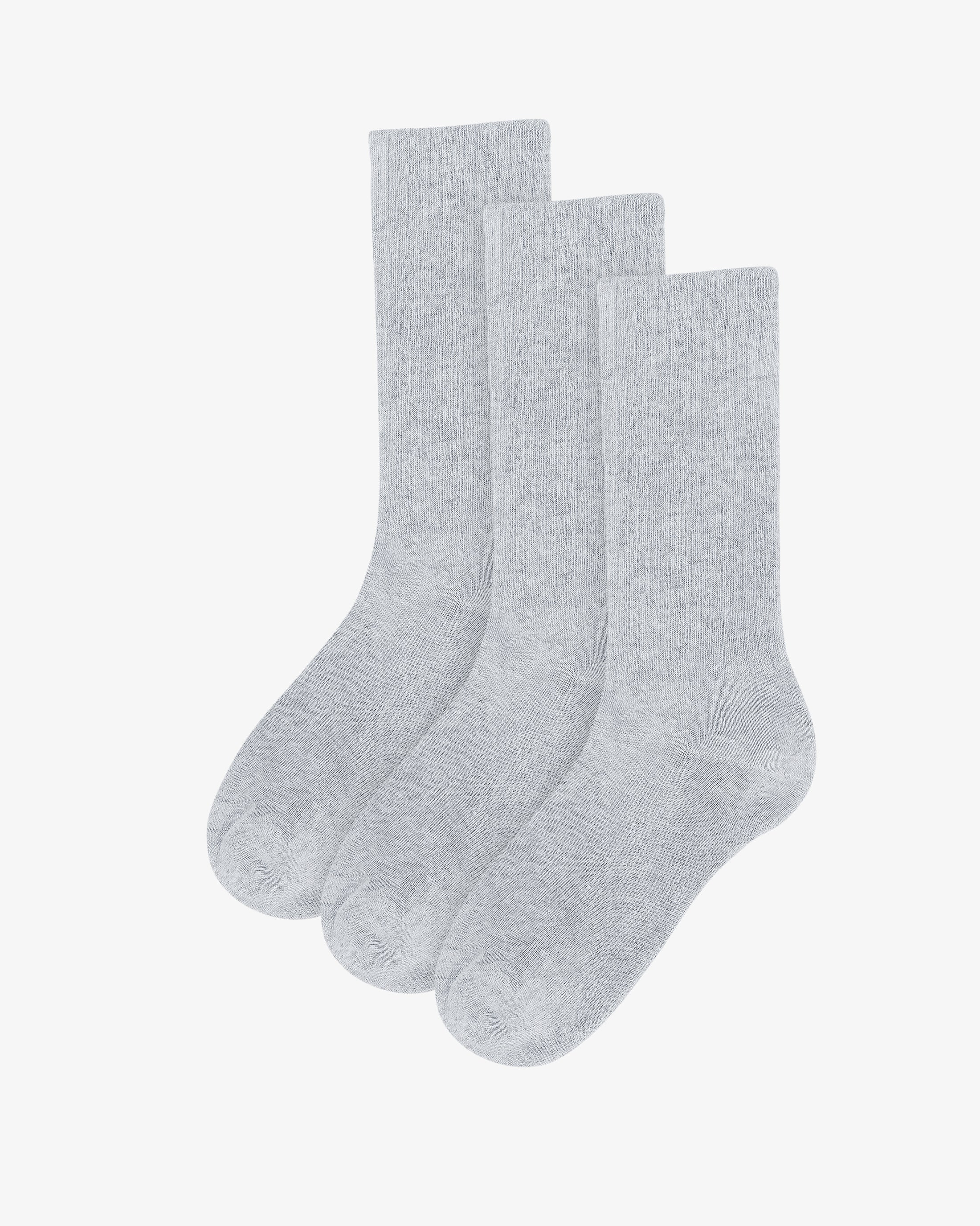 Organic Active Sock - Snow Melange (3-Pack)