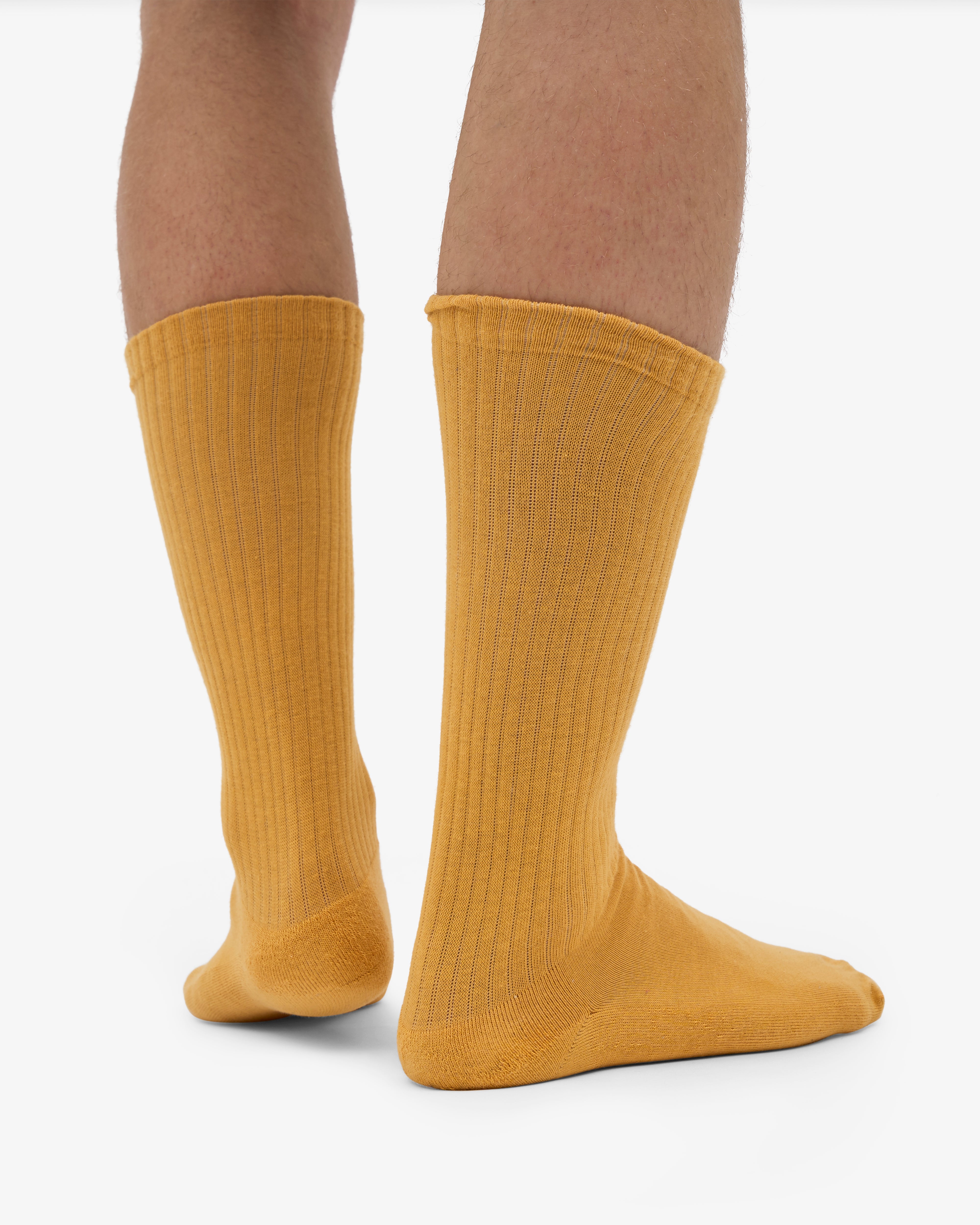 Organic Active Sock - Burned Yellow