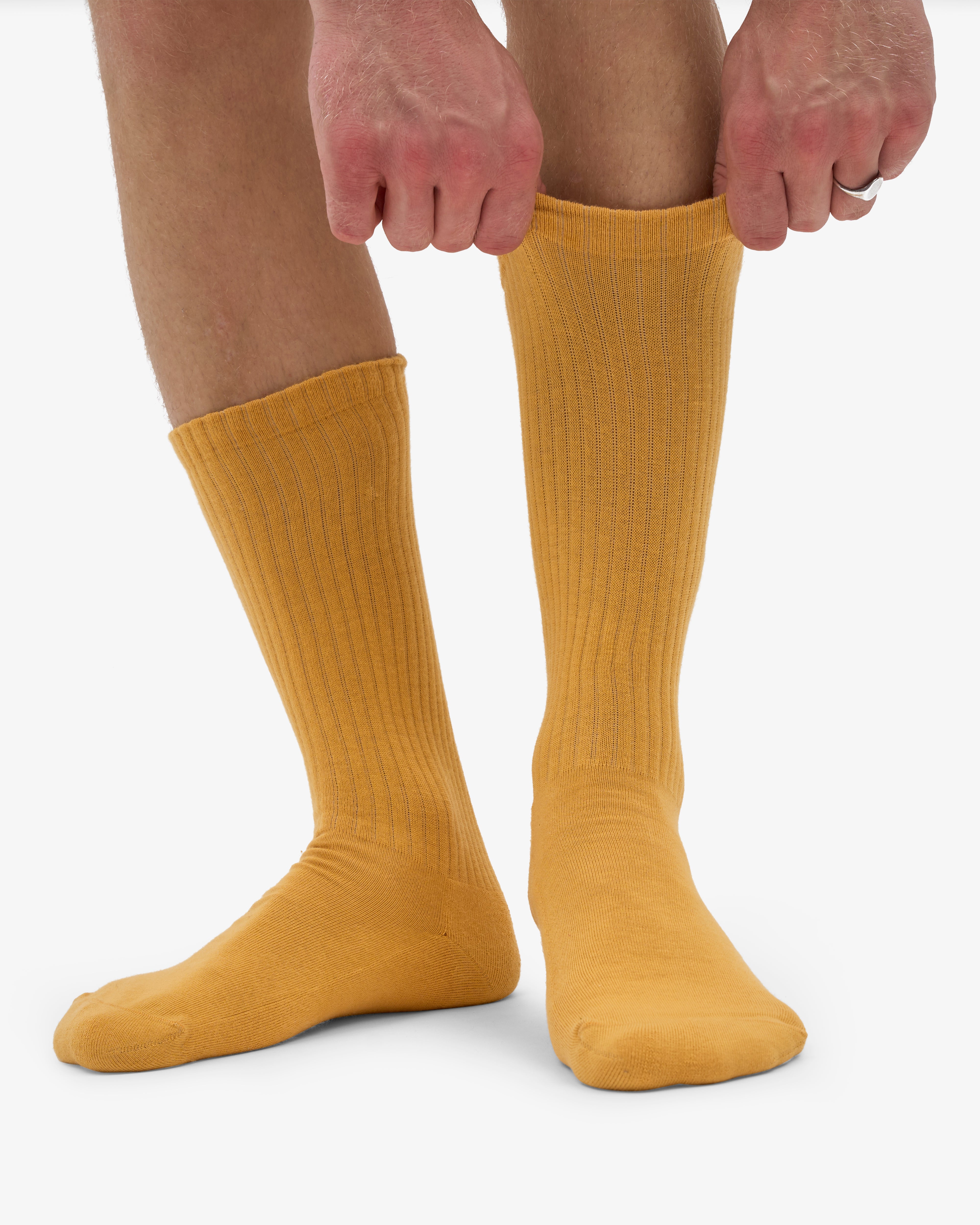 Organic Active Sock - Burned Yellow (3-Pack)