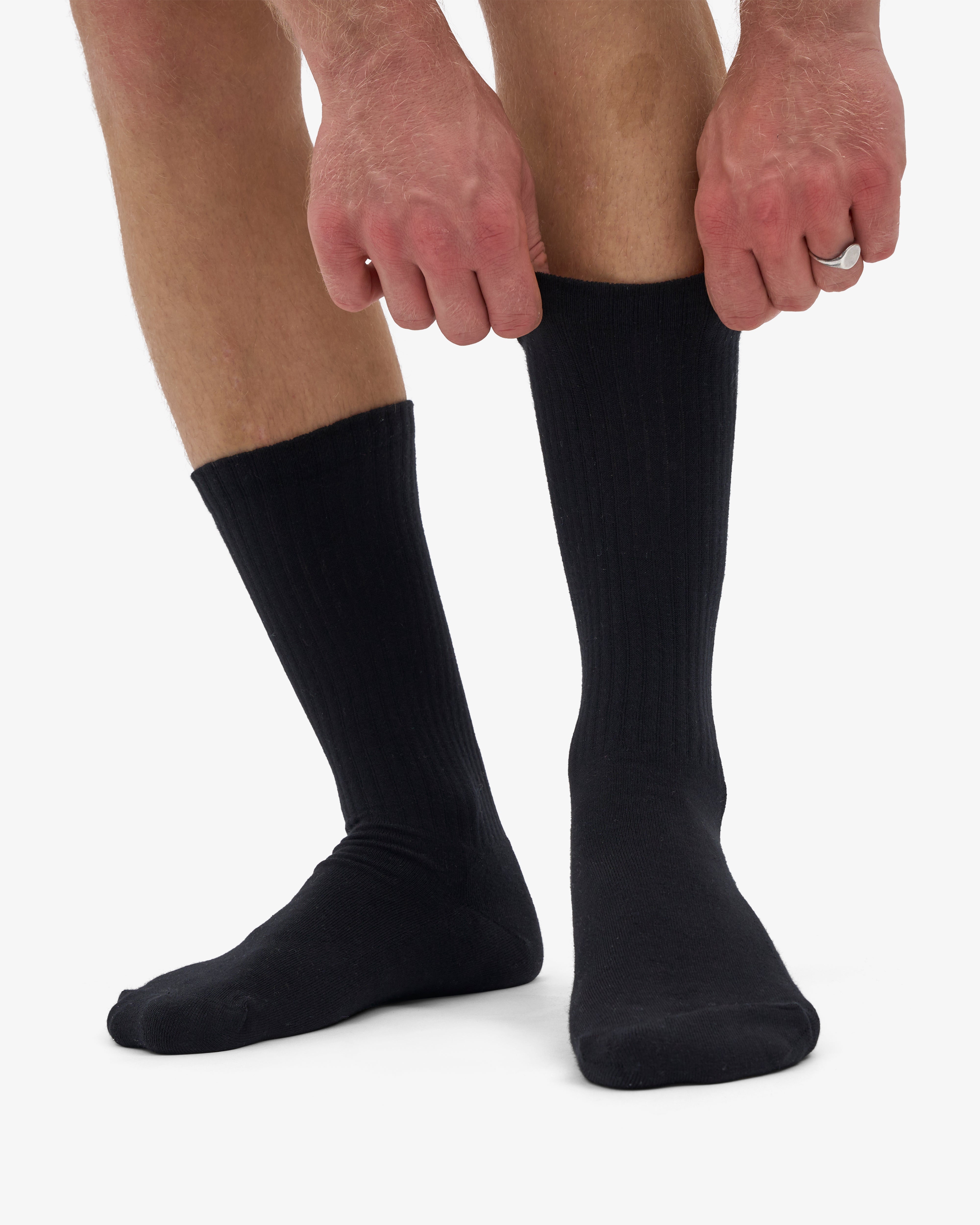 Organic Active Sock - Deep Black (3-Pack)