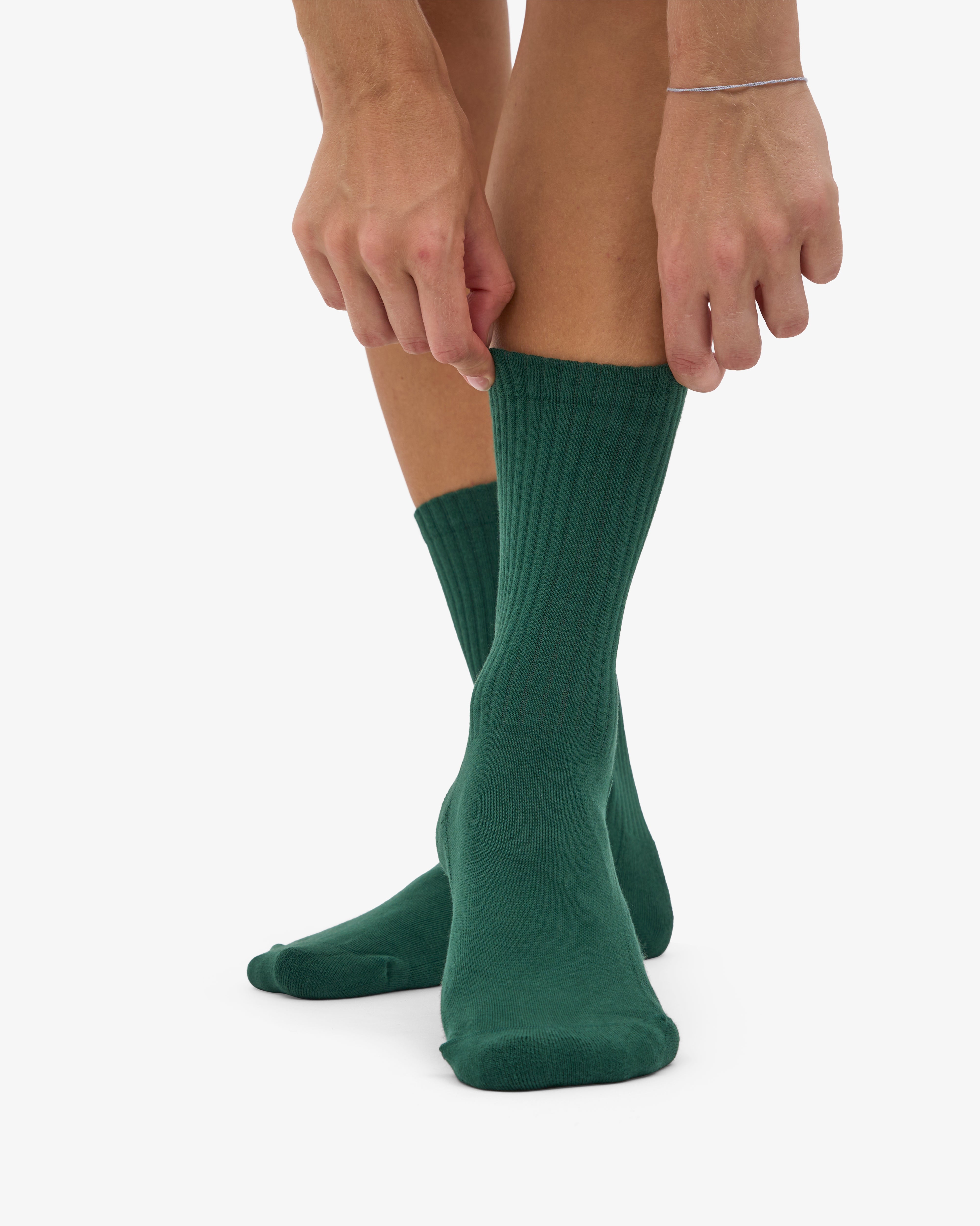 Organic Active Sock - Emerald Green (3-Pack)