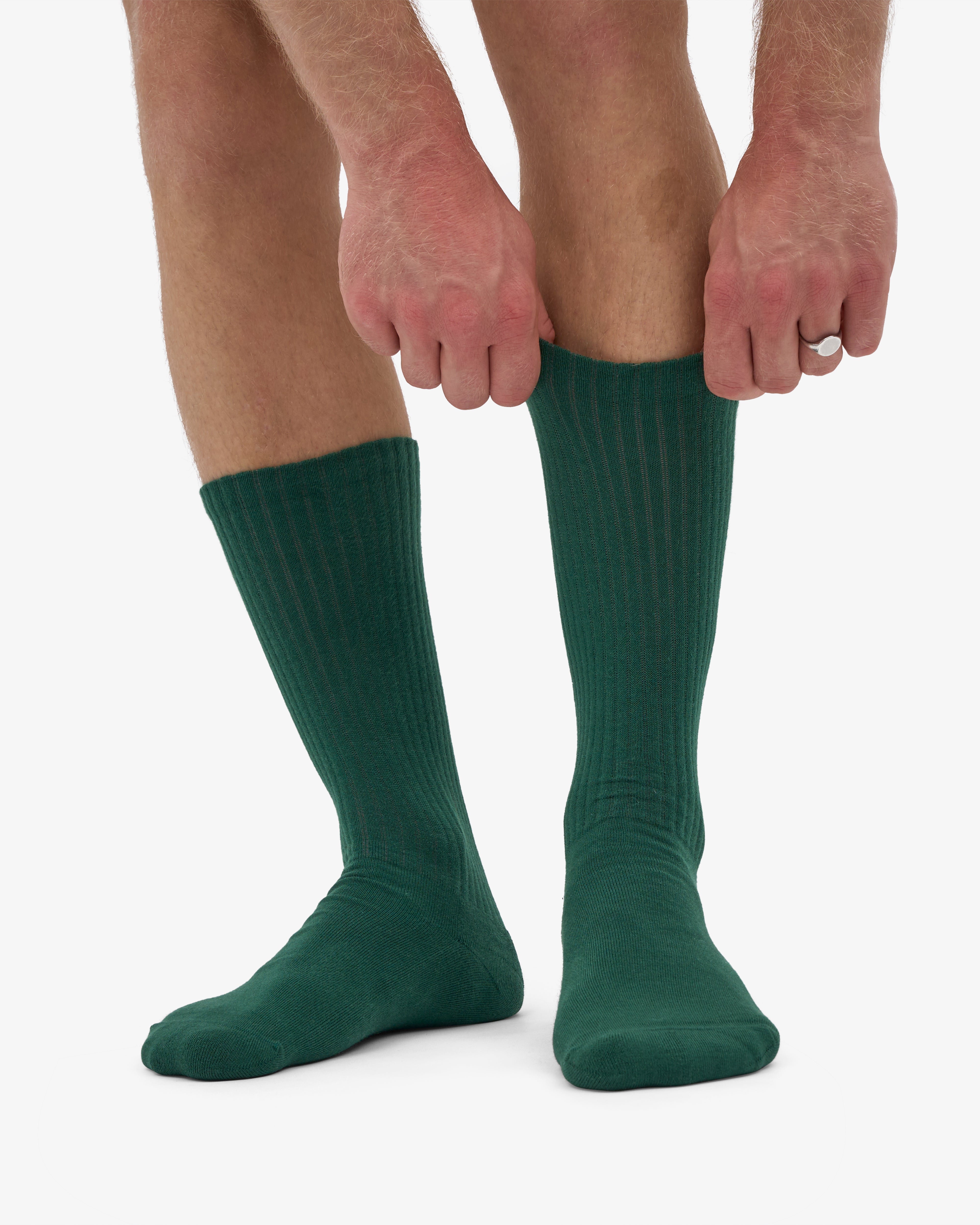 Organic Active Sock - Emerald Green (3-Pack)
