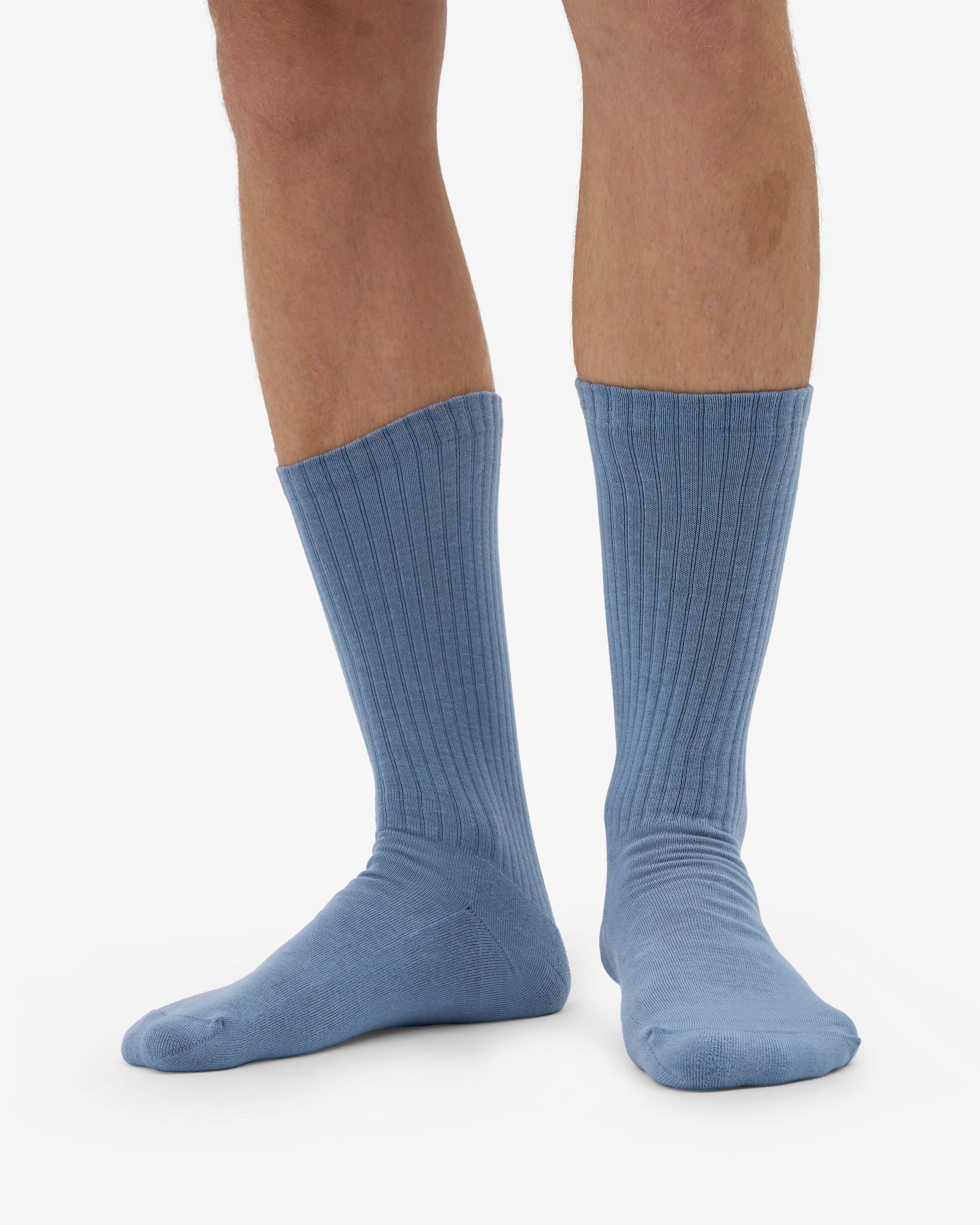 Organic Active Sock - Steel Blue (3-Pack)