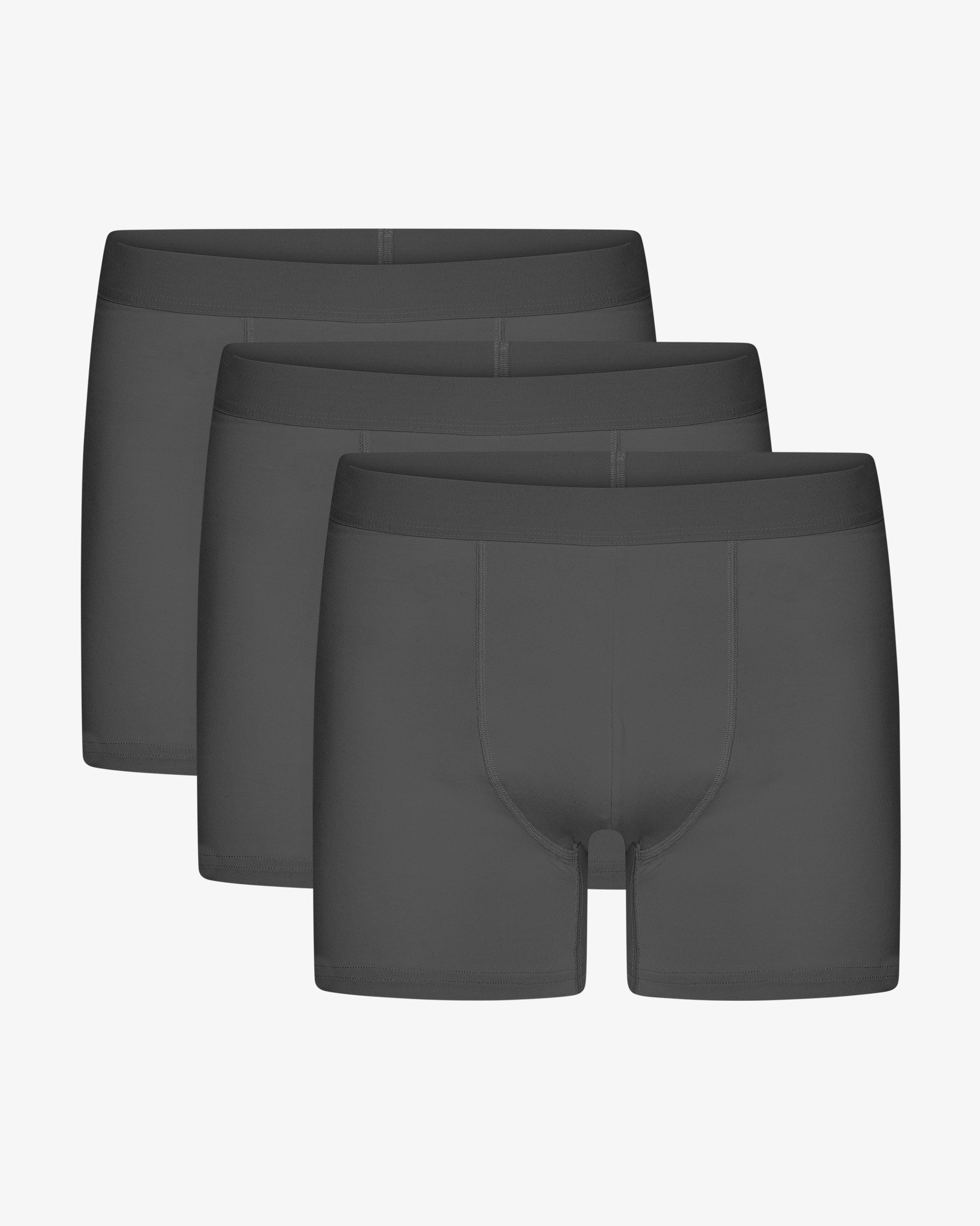 Organic Boxer Briefs 3 Pack - Lava Grey
