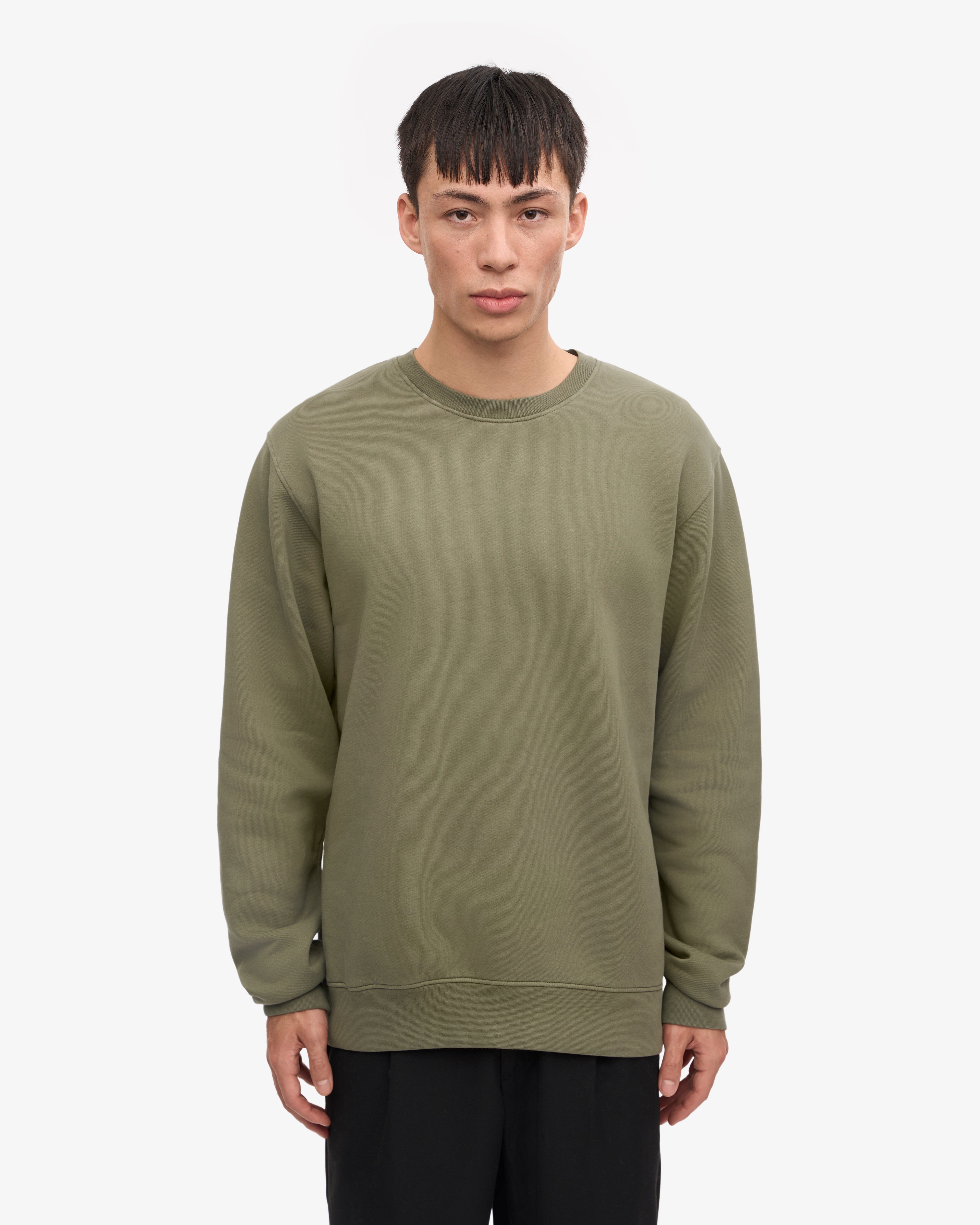 Classic Organic Crew - Dusty Olive XS