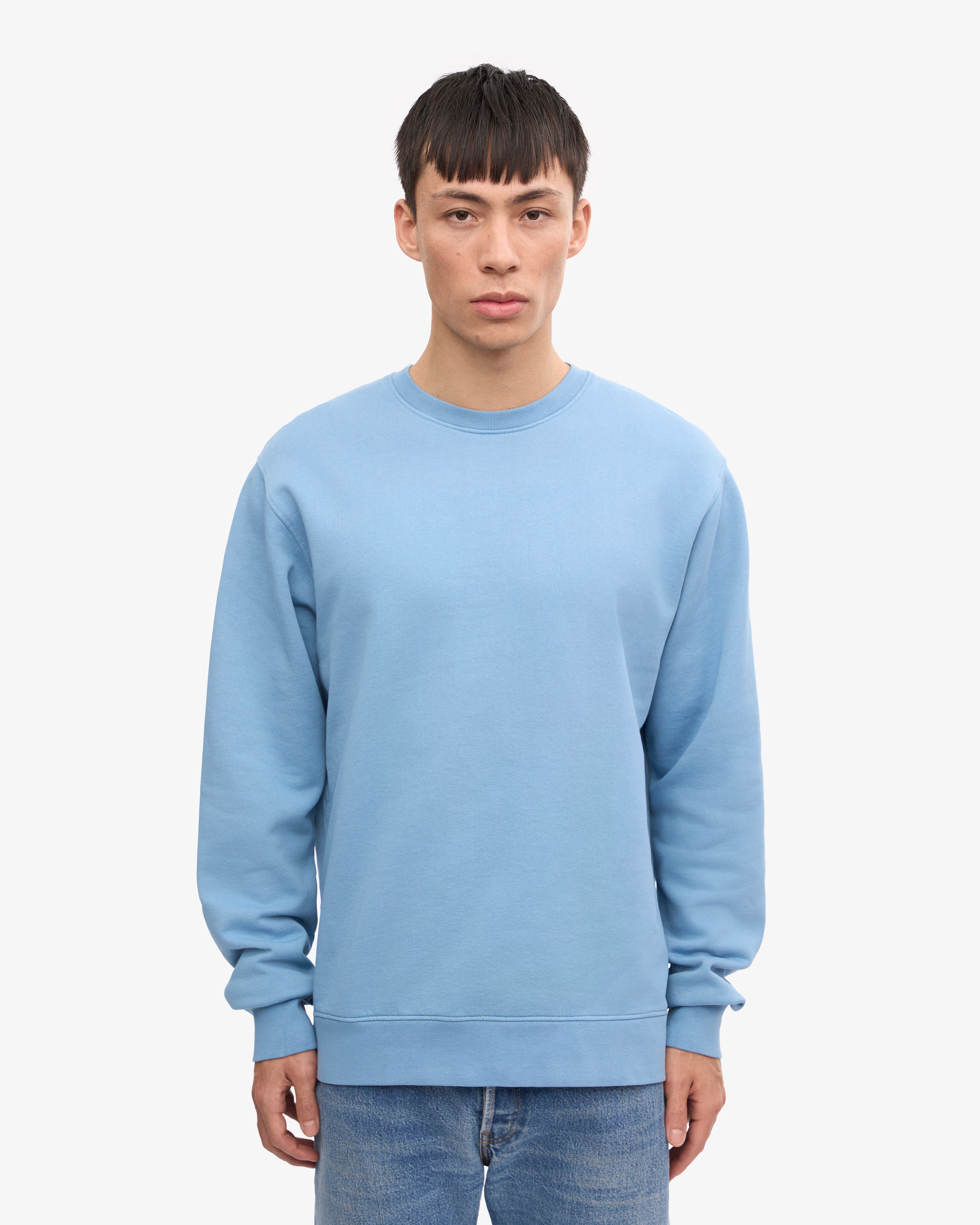 Classic Organic Crew - Seaside Blue XS