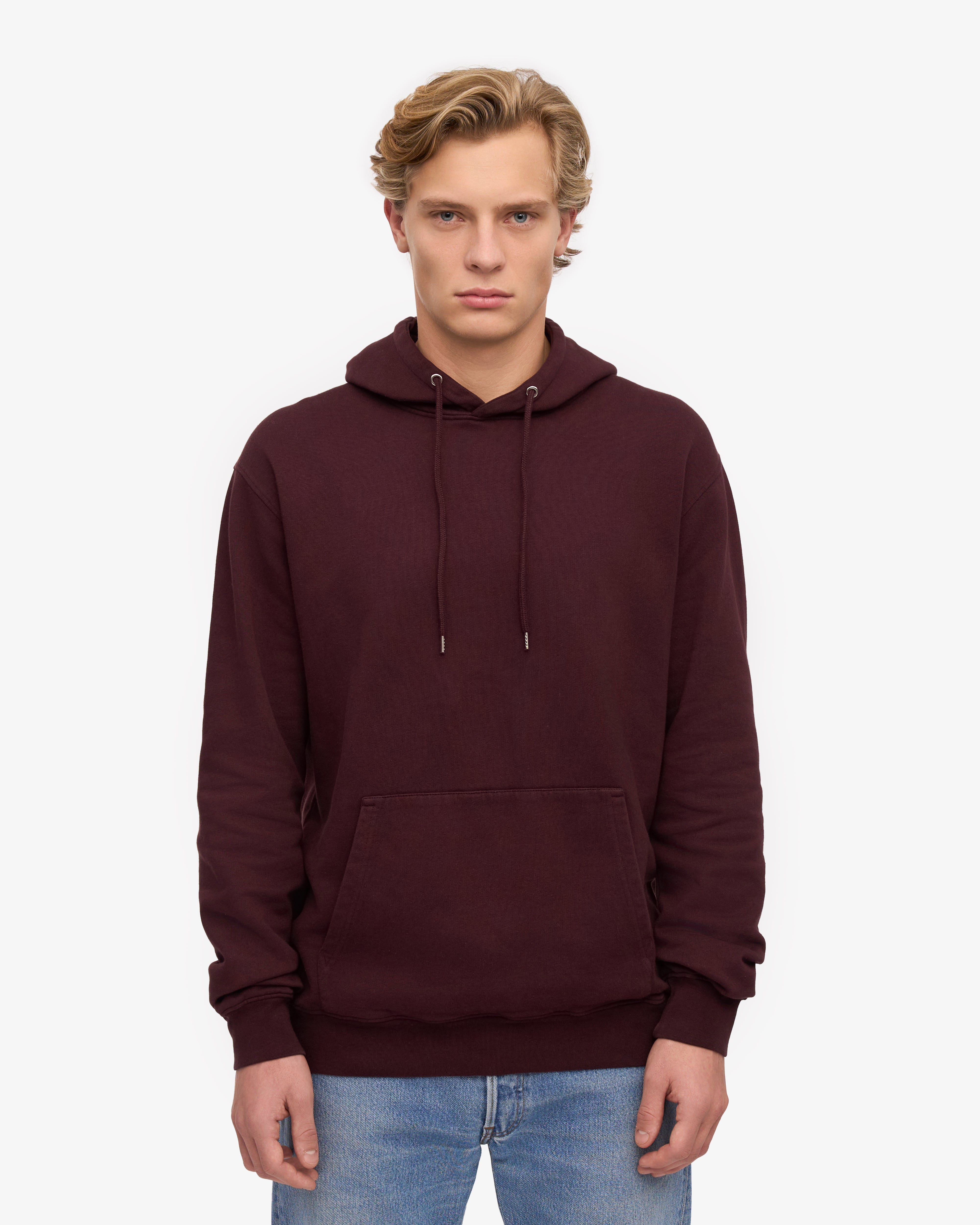 Classic Organic Hood - Oxblood Red XS