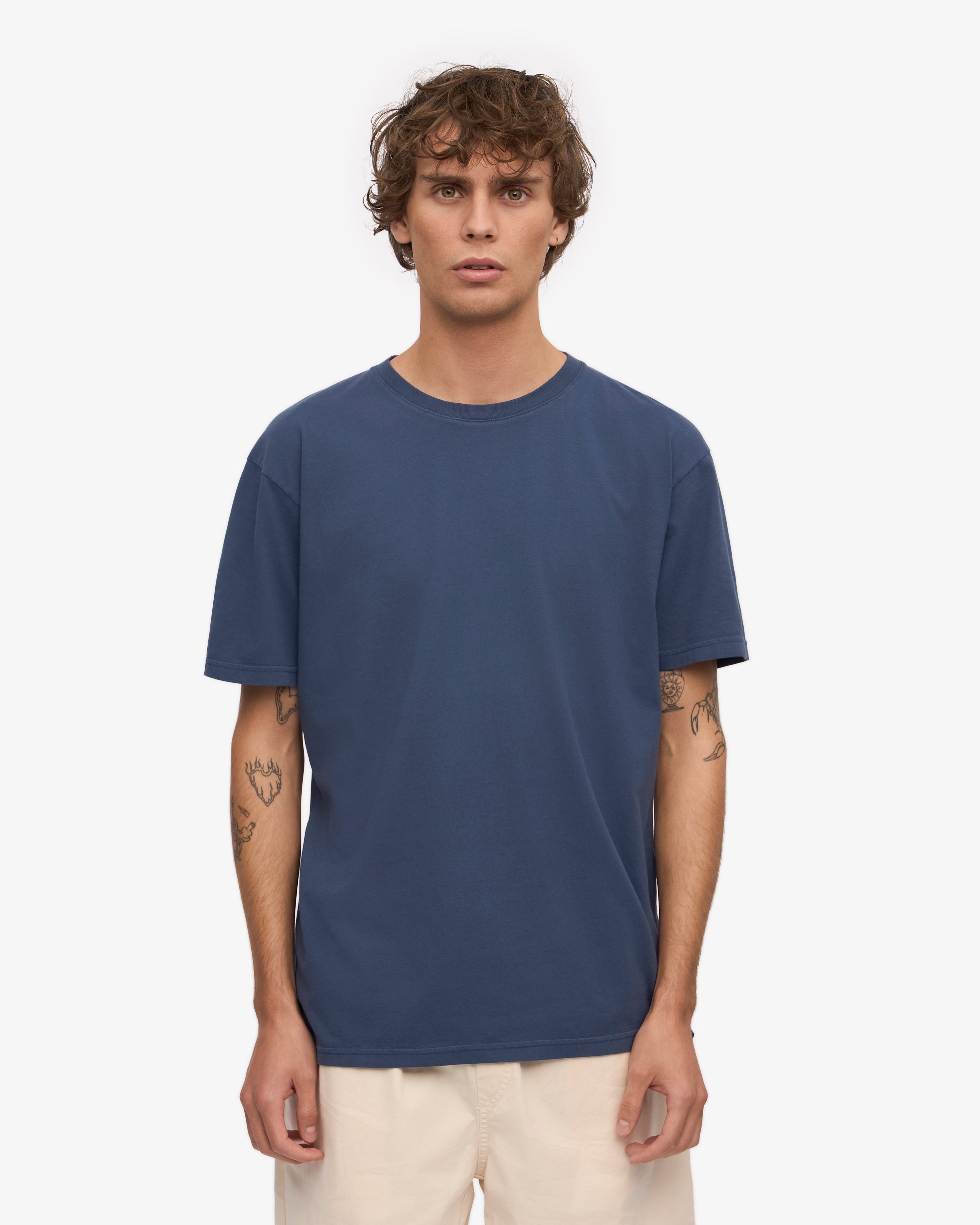 Classic Organic Tee - Petrol Blue XS