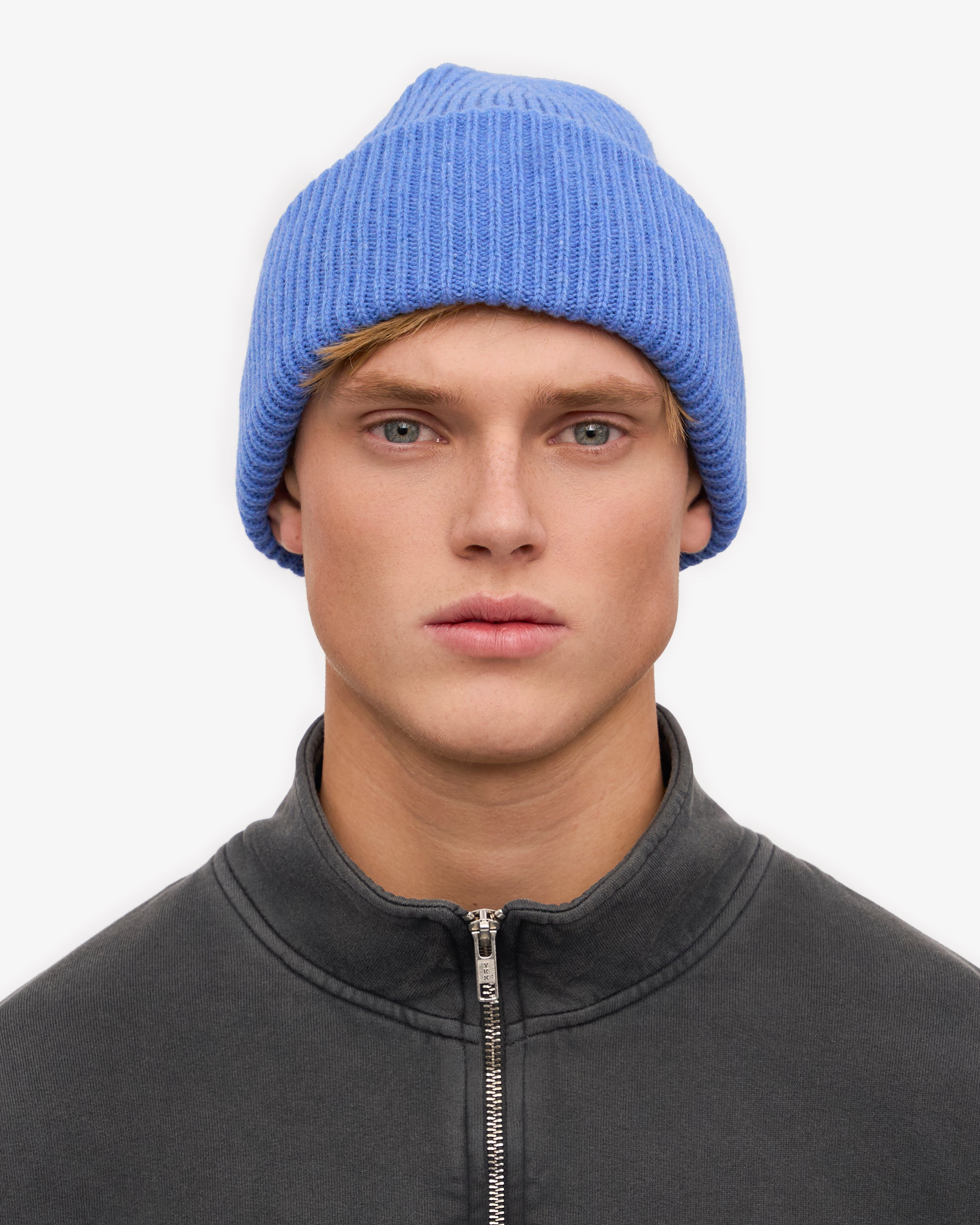 Merino Wool Hat - Pacific Blue