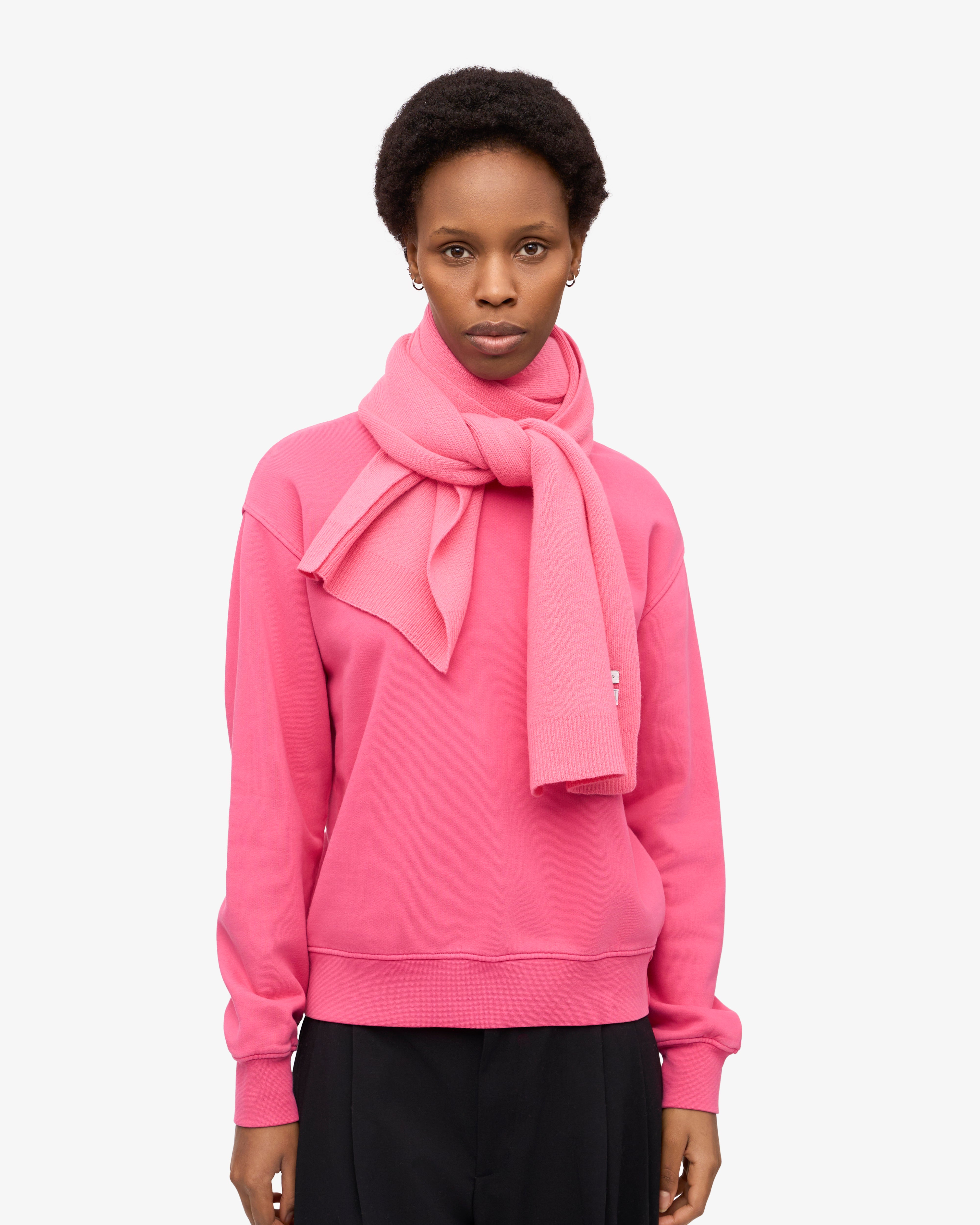 Merino Wool Scarf - Bubblegum Pink