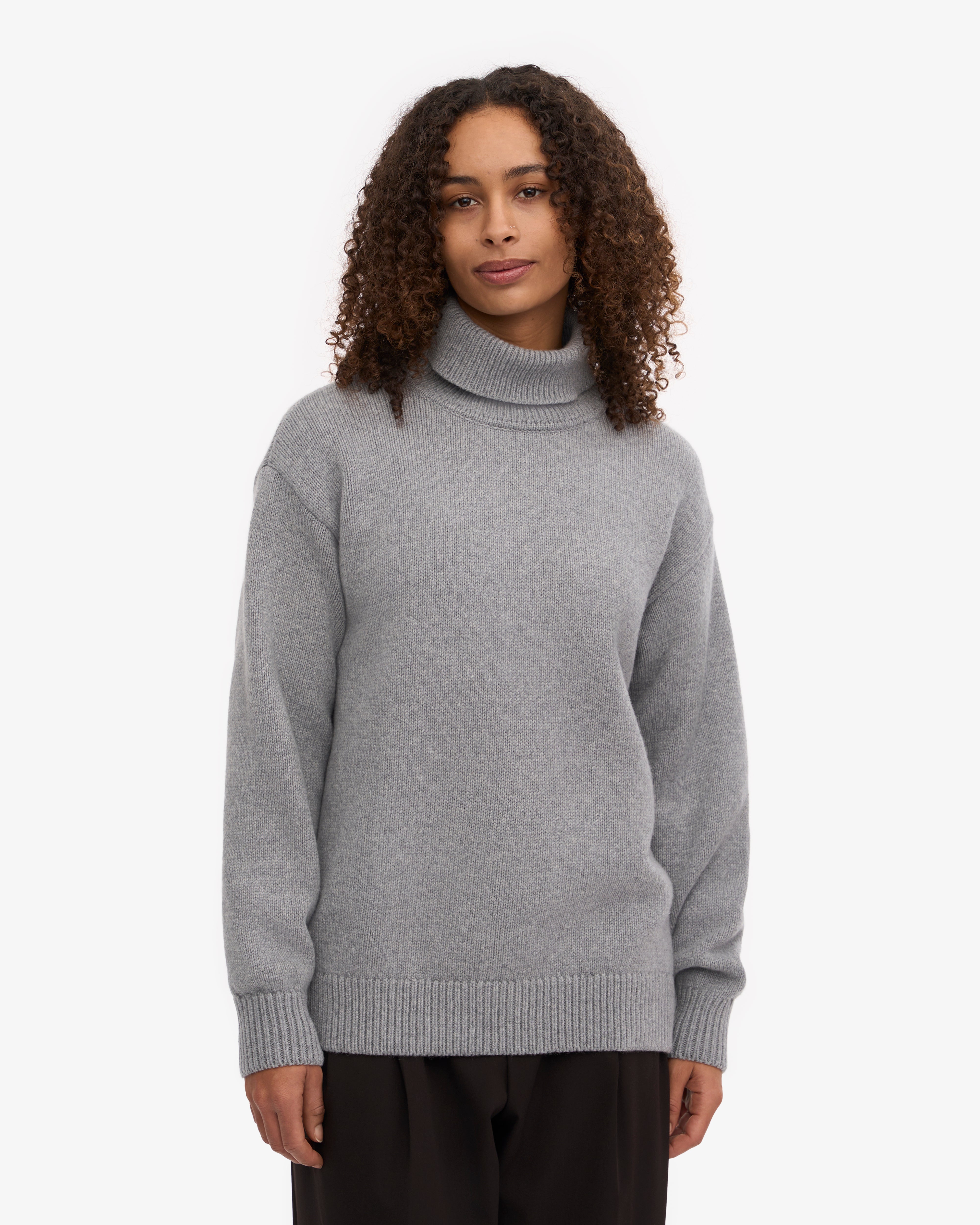 Merino Wool Turtleneck - Warm Taupe