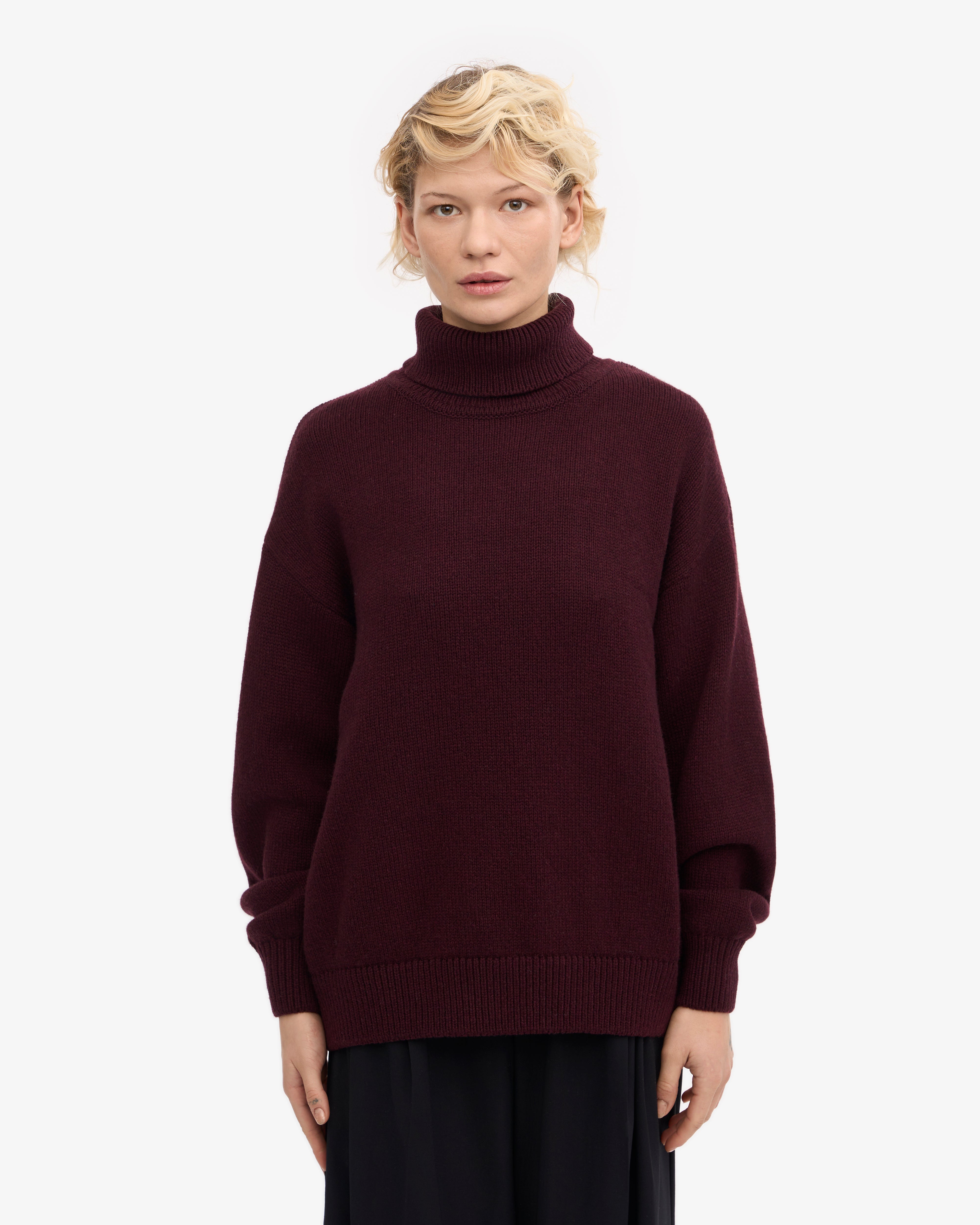 Merino Wool Turtleneck - Honey Beige