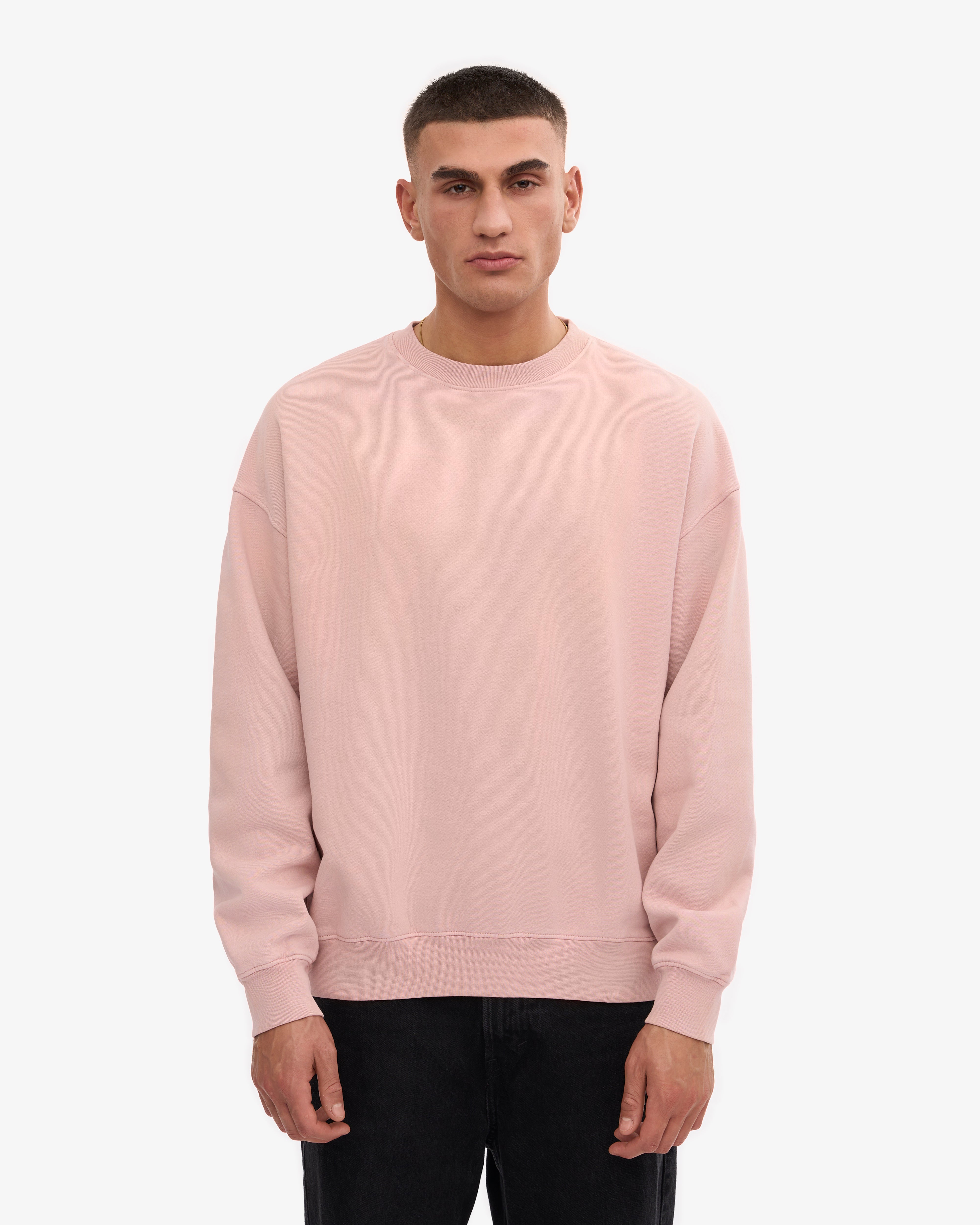 Organic Oversized Crew - Faded Pink