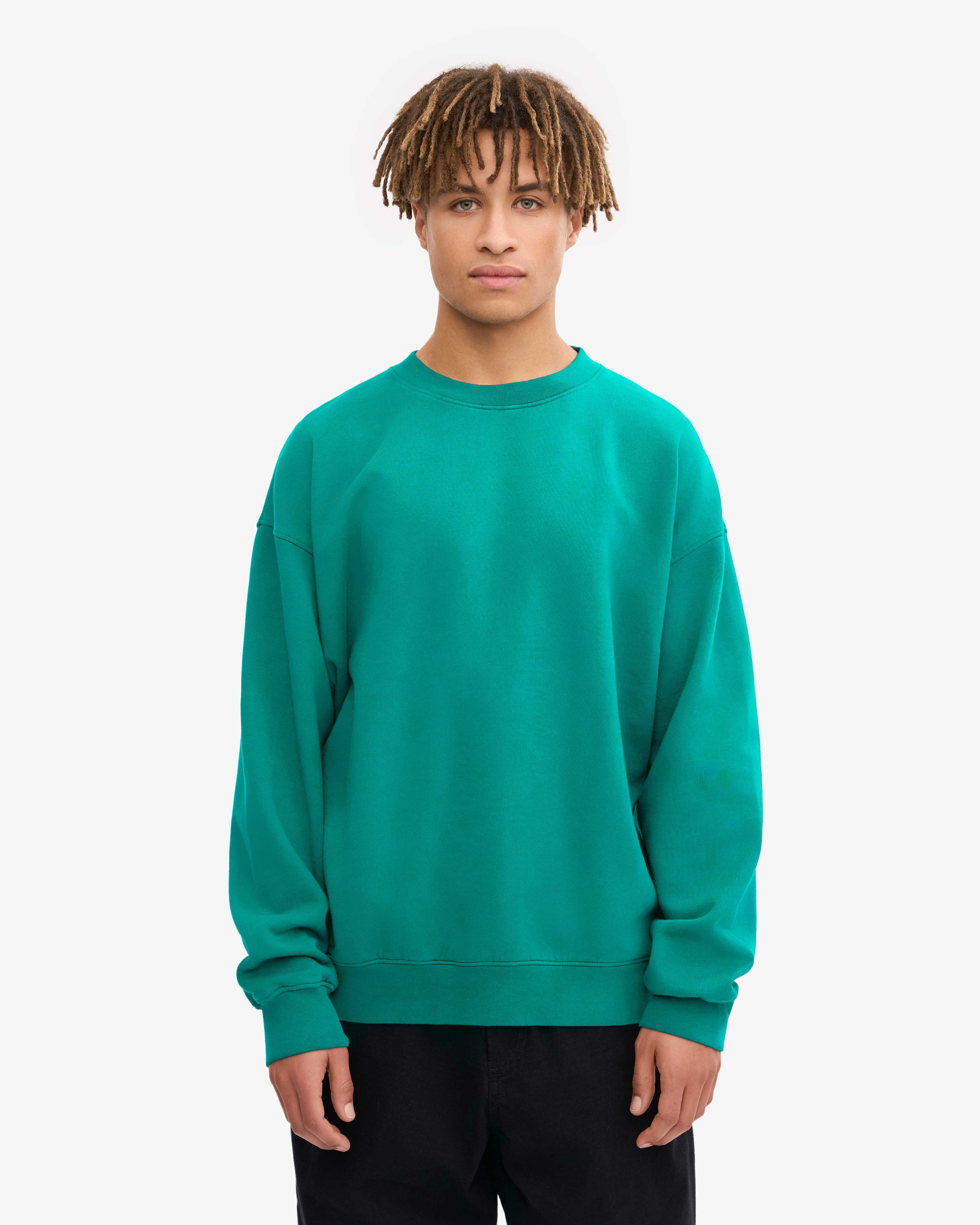 Organic Oversized Crew - Tropical Sea