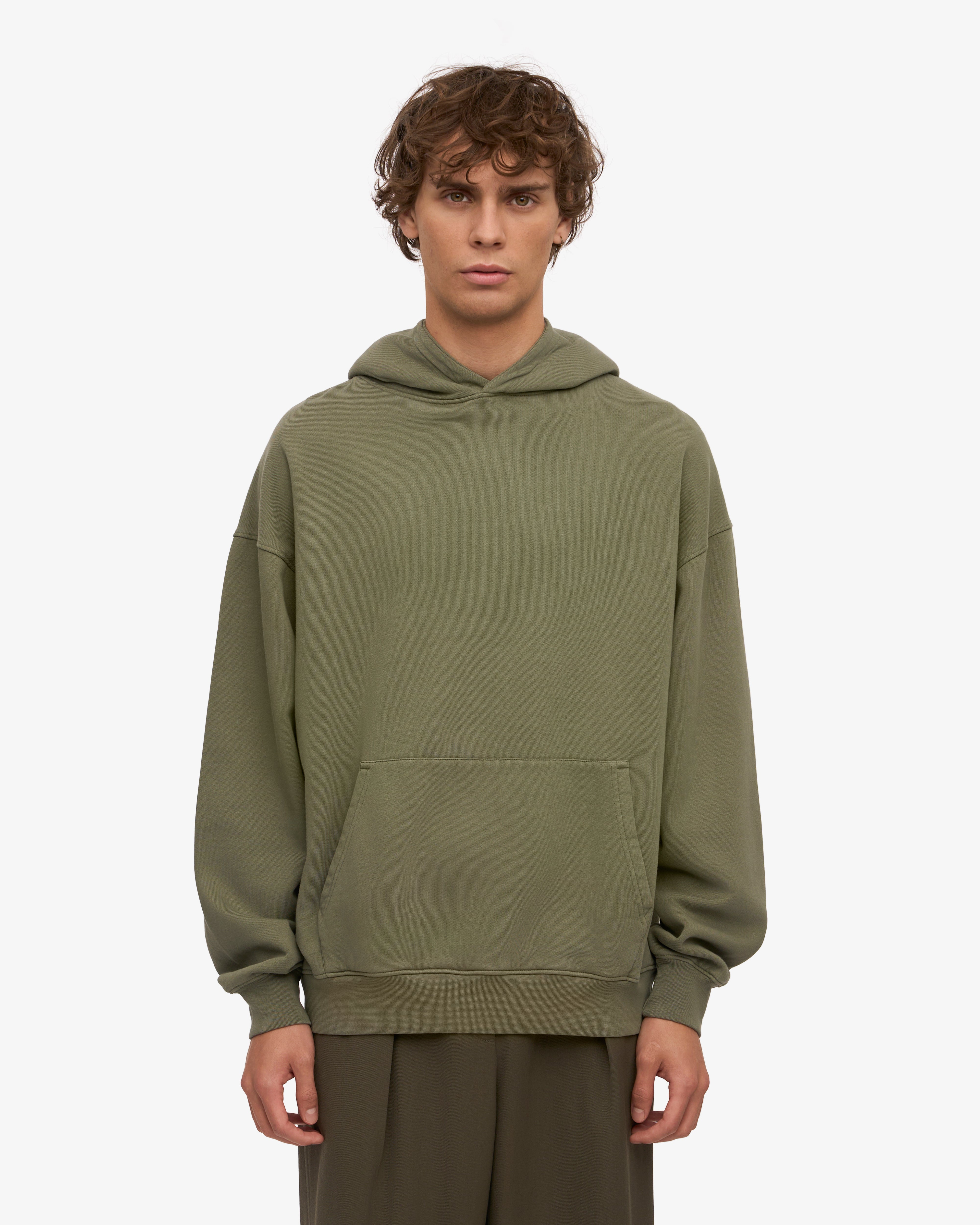 Organic Relaxed Hood Sweatsuit - Dusty Olive