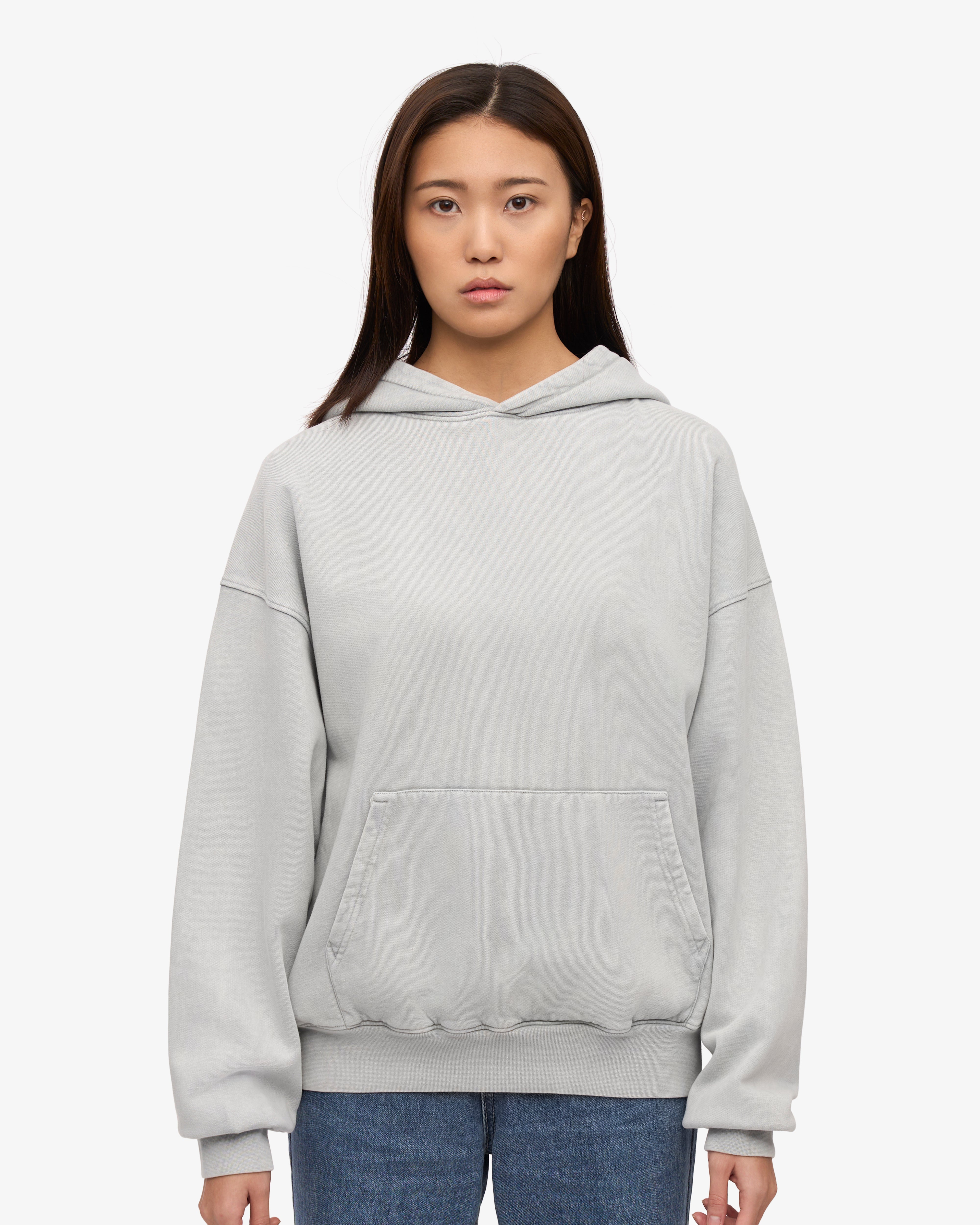 Organic Oversized Hood - Faded Grey
