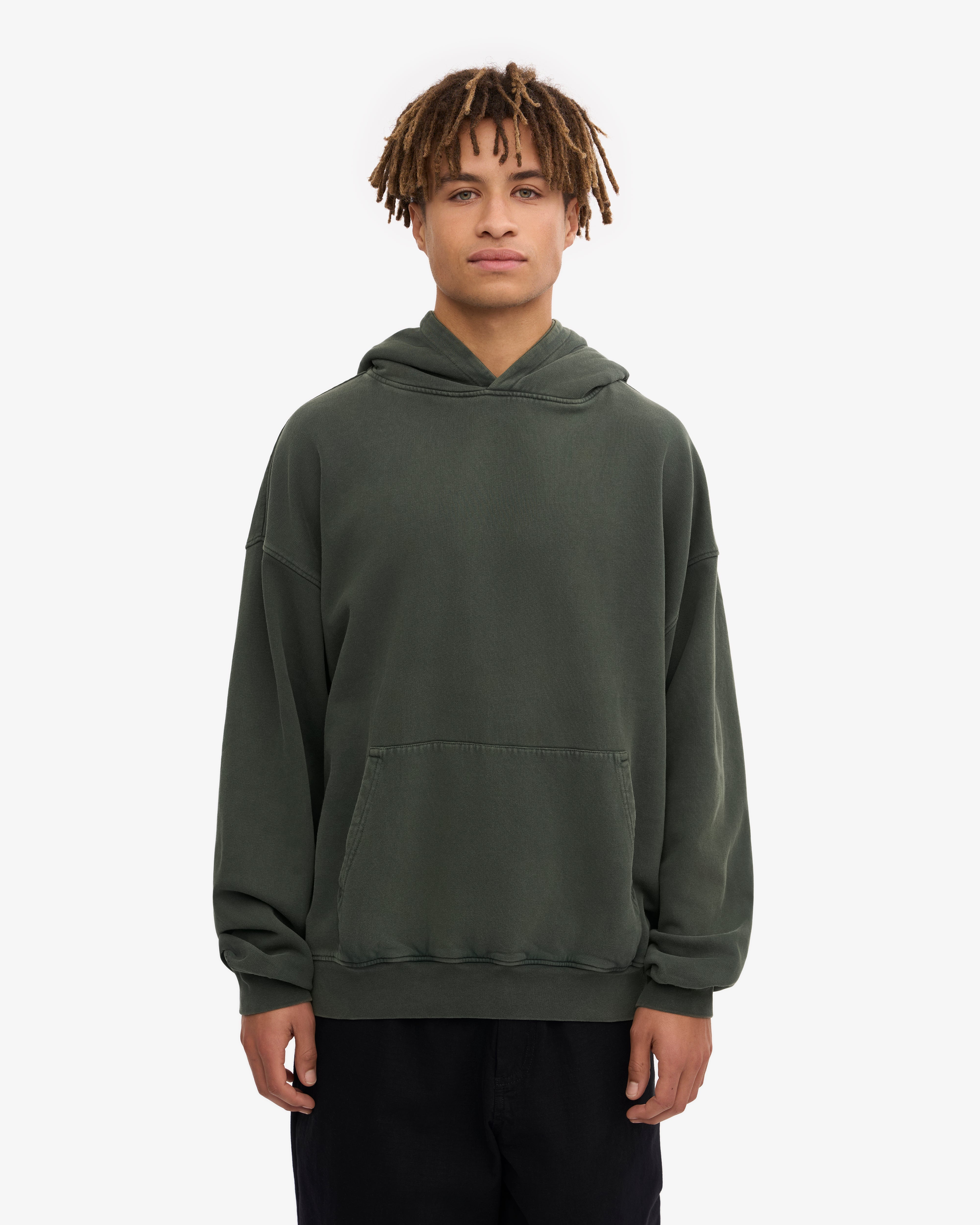 Organic Relaxed Hood Sweatsuit - Midnight Forest