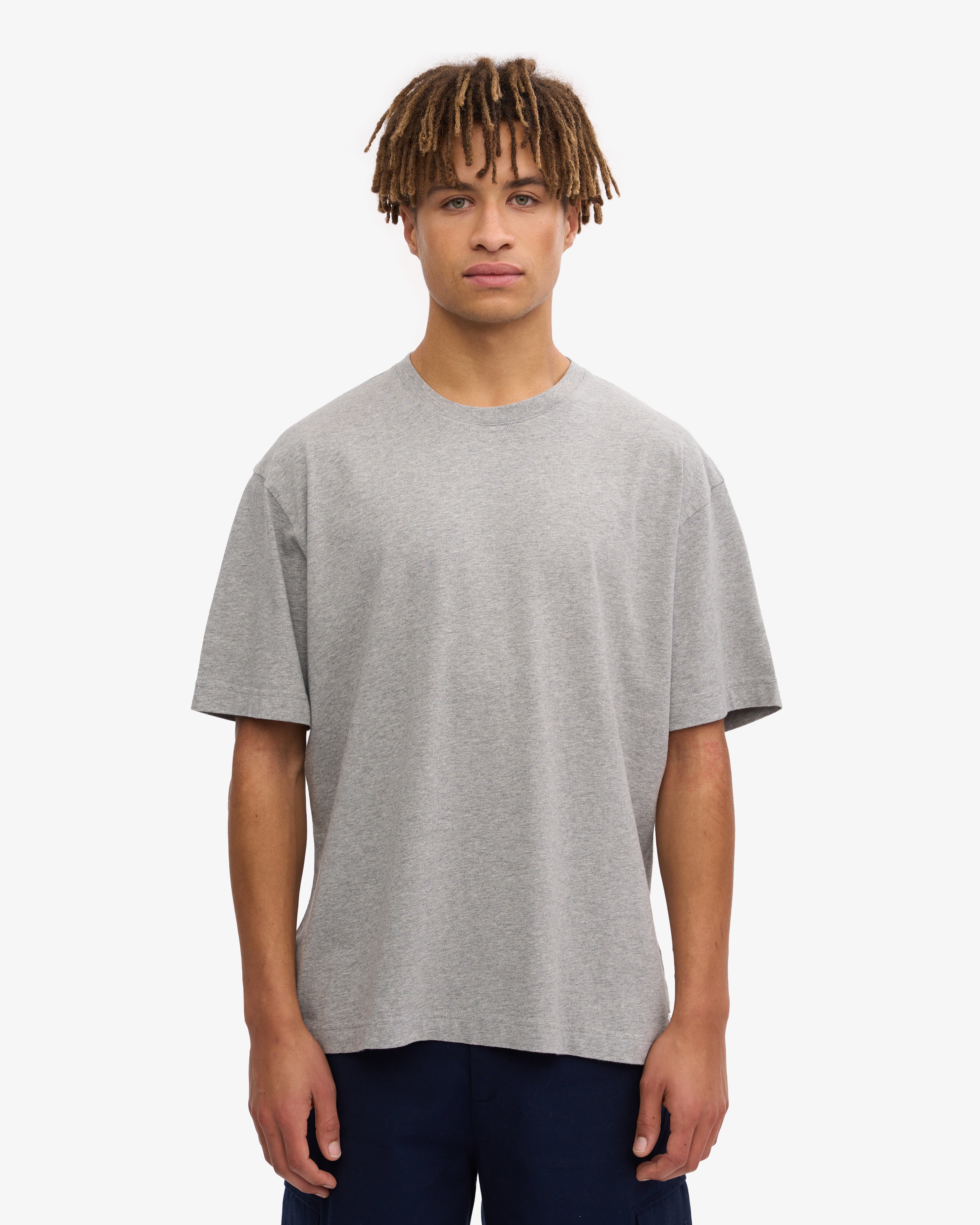 Oversized Organic T-Shirt - Heather Grey (3-Pack)