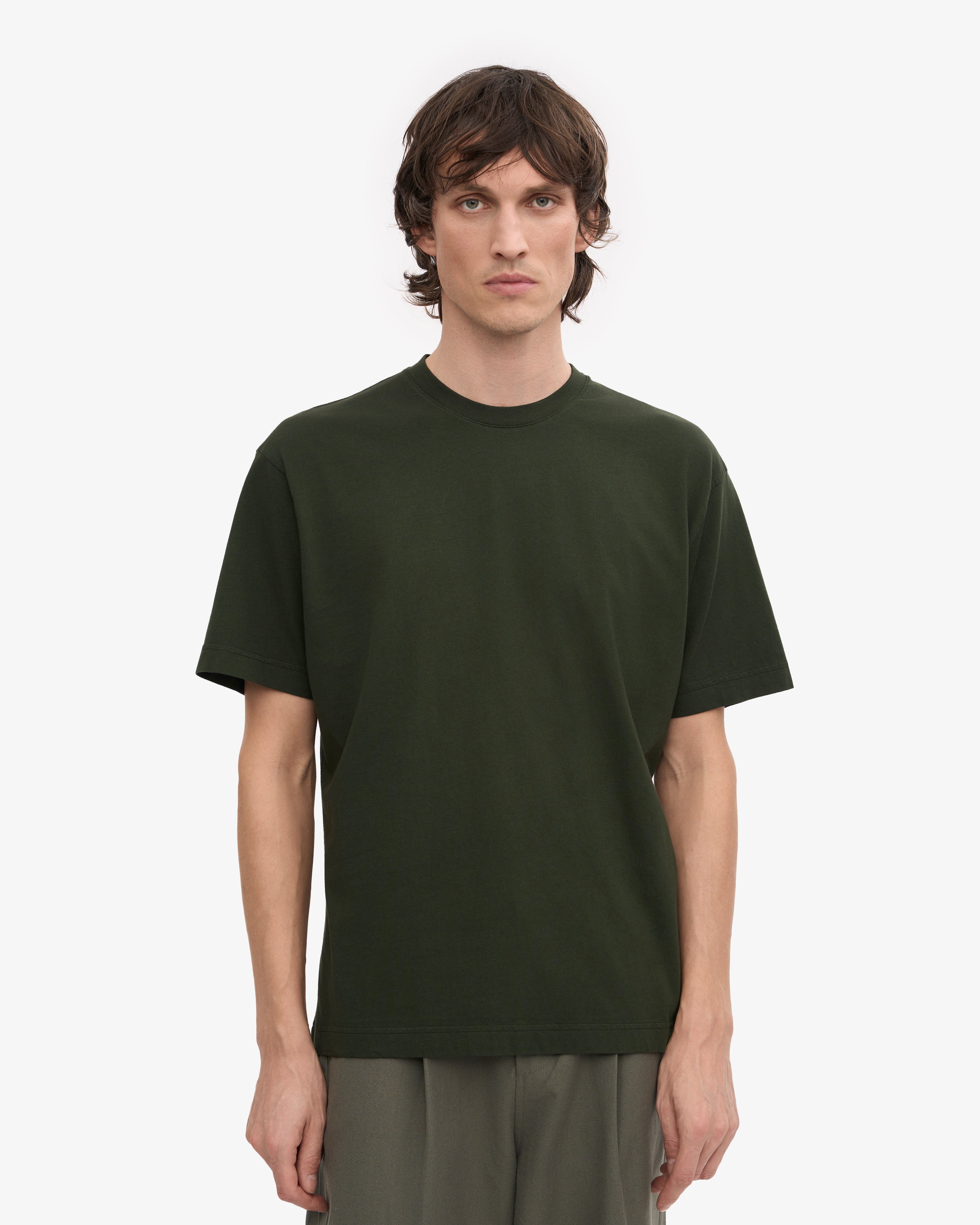 Oversized Organic T-Shirt - Hunter Green XS