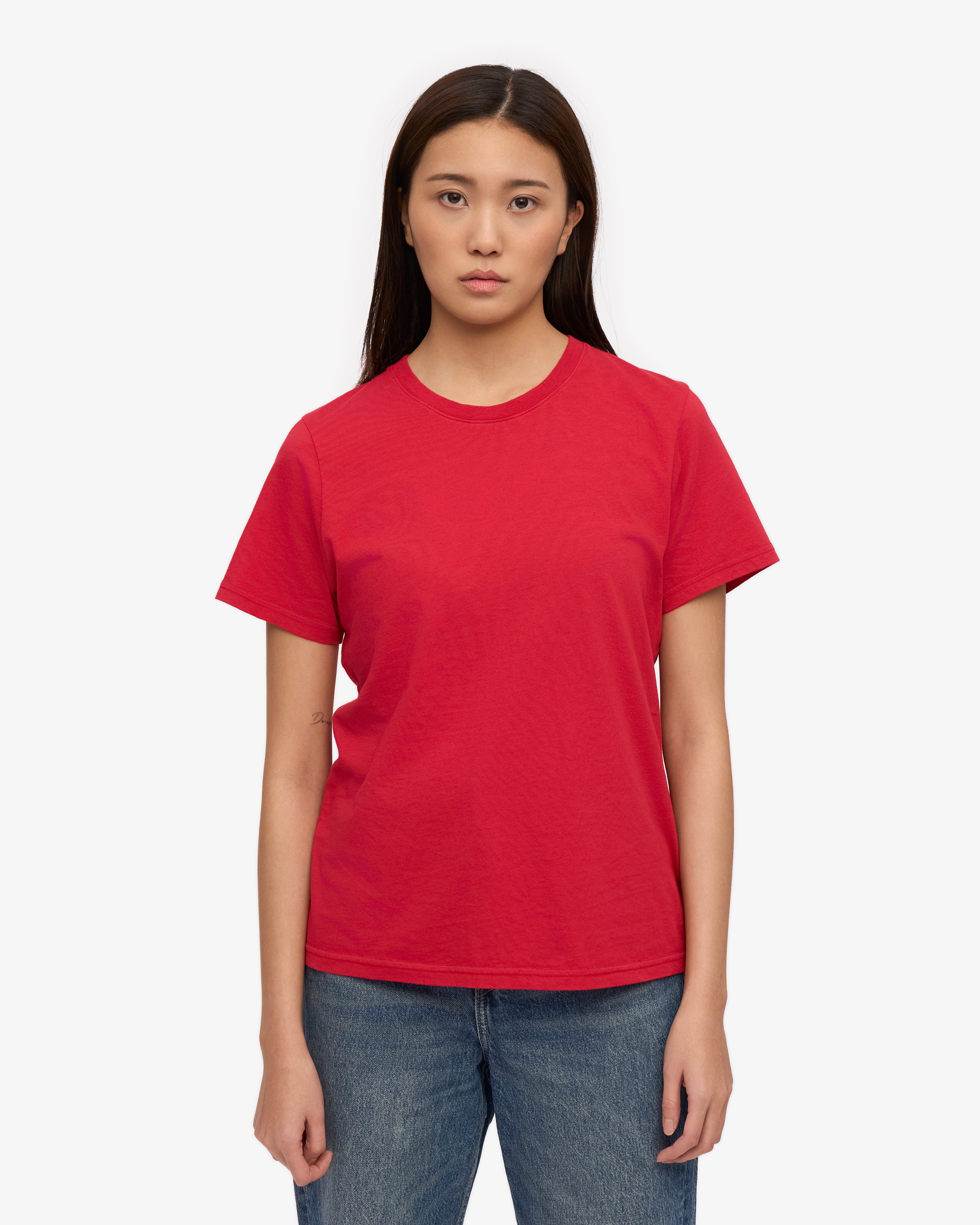 Women Light Organic Tee - Scarlet Red