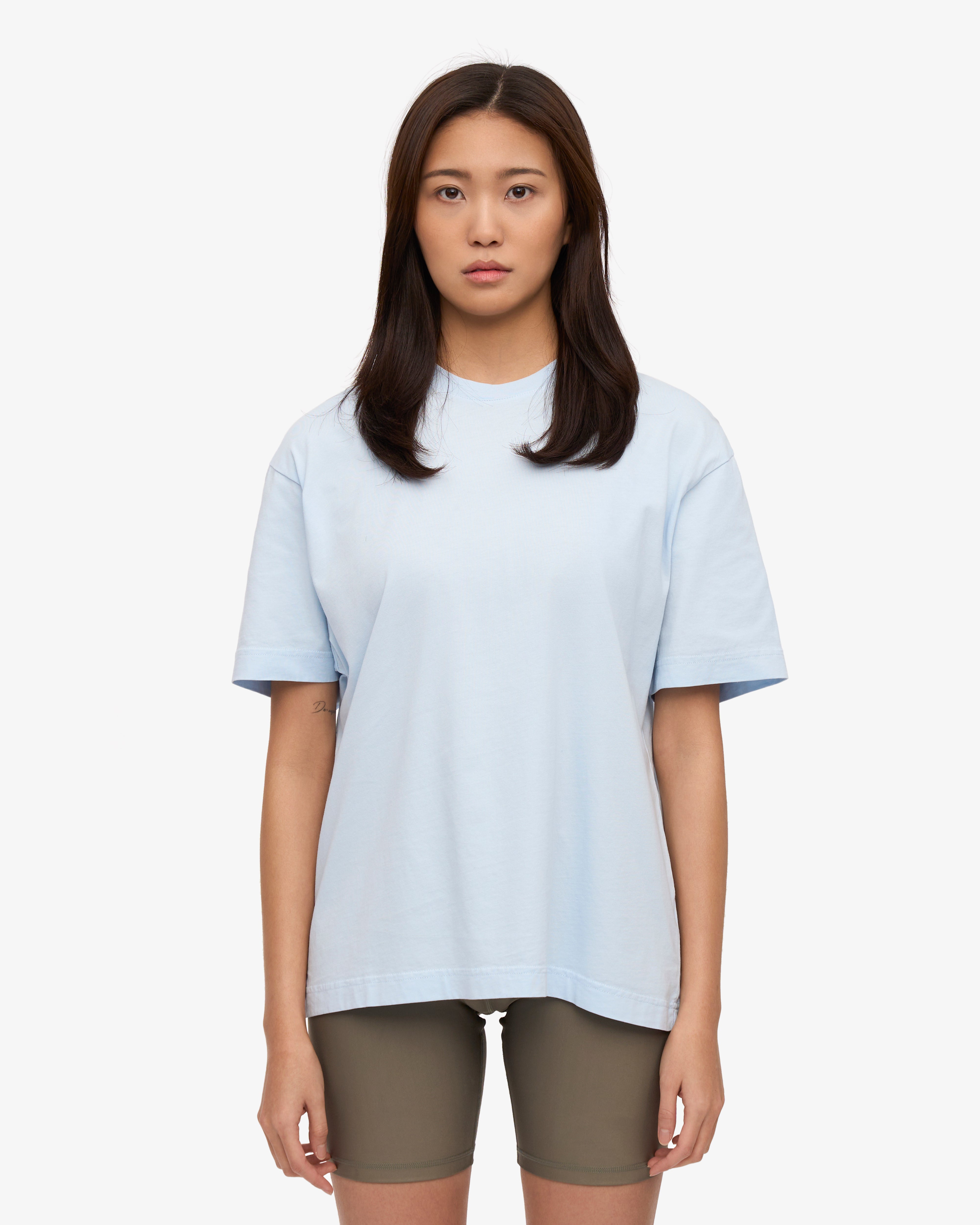 Oversized Organic T-Shirt - Polar Blue XS