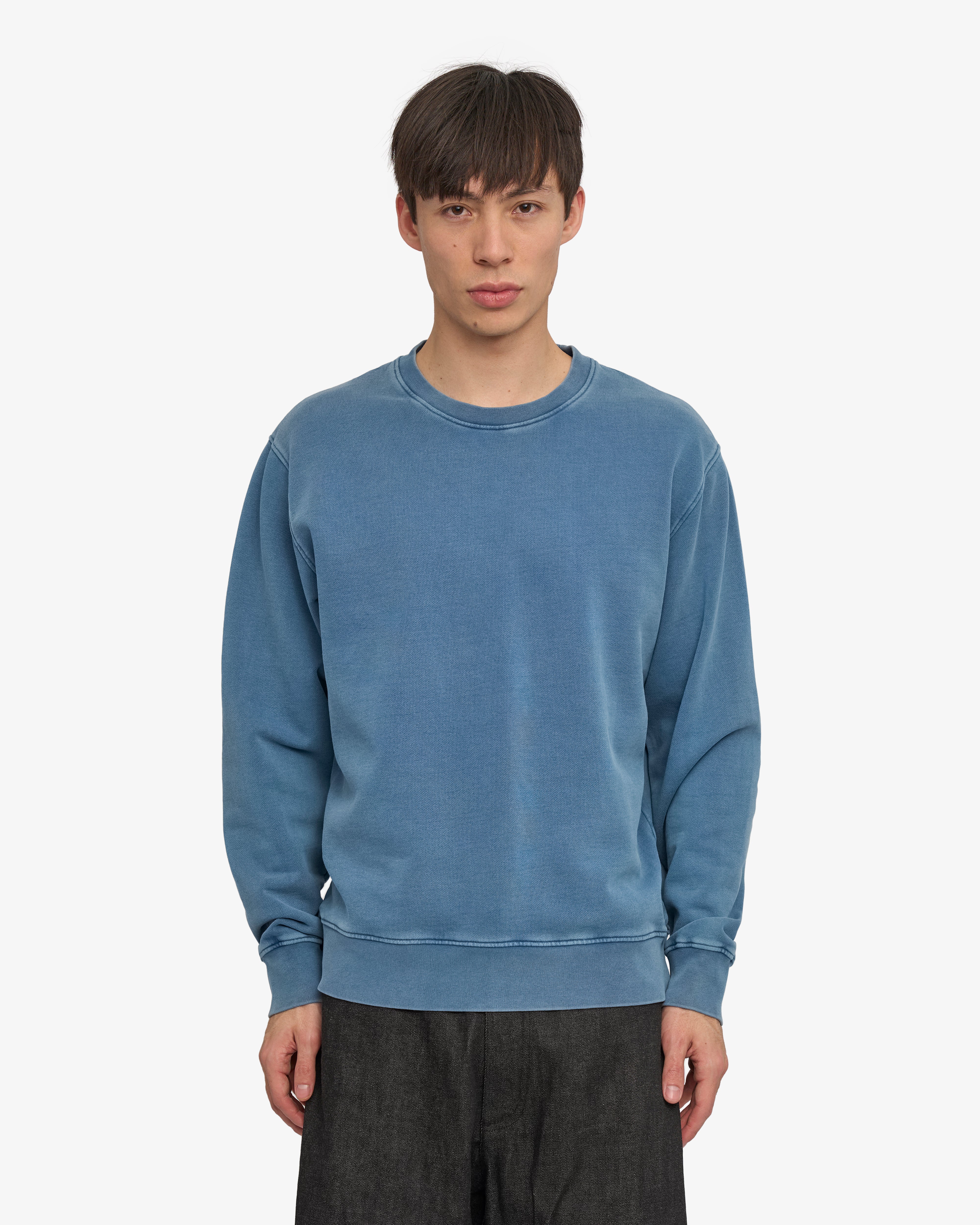 Classic Organic Crew - Faded Indigo