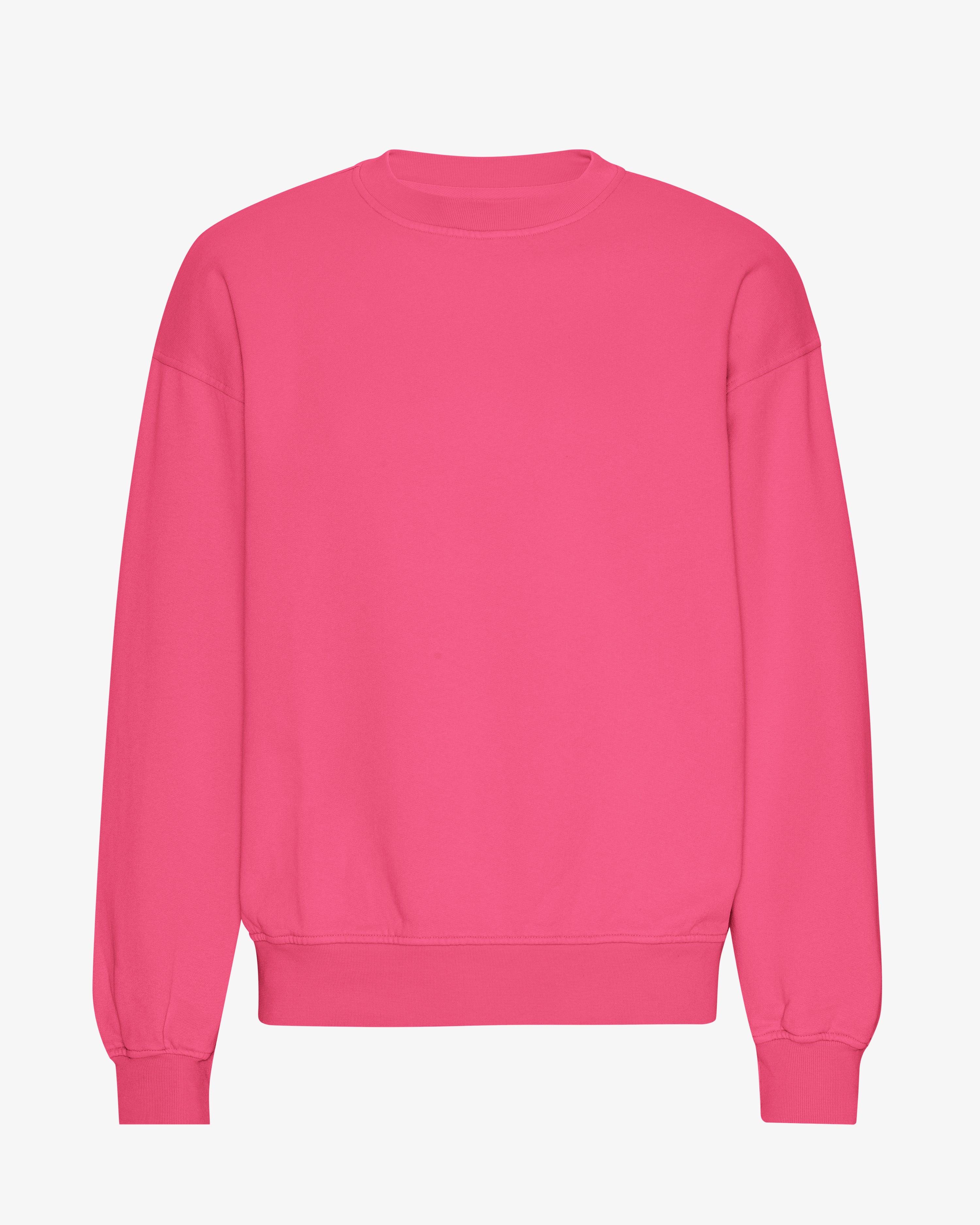 Organic Oversized Crew - Bubblegum Pink