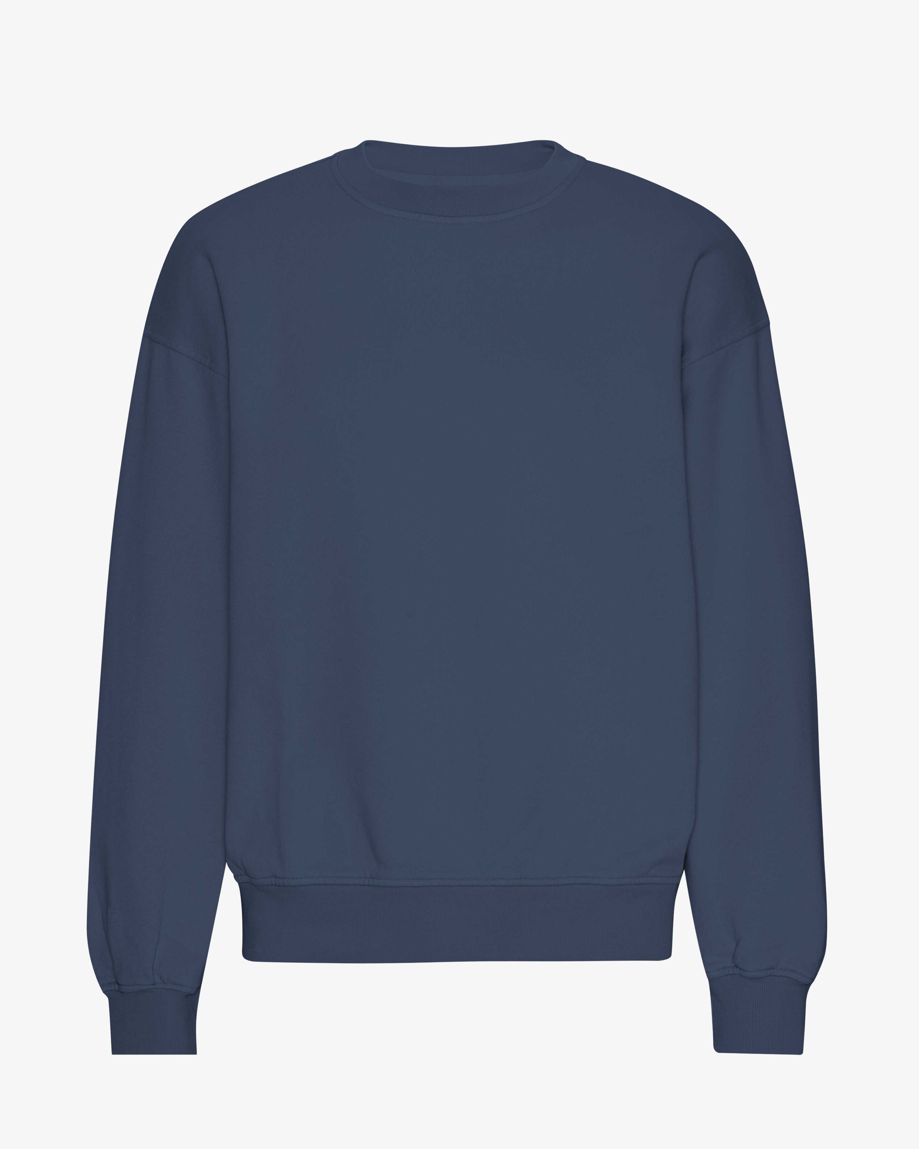 Organic Oversized Crew - Petrol Blue