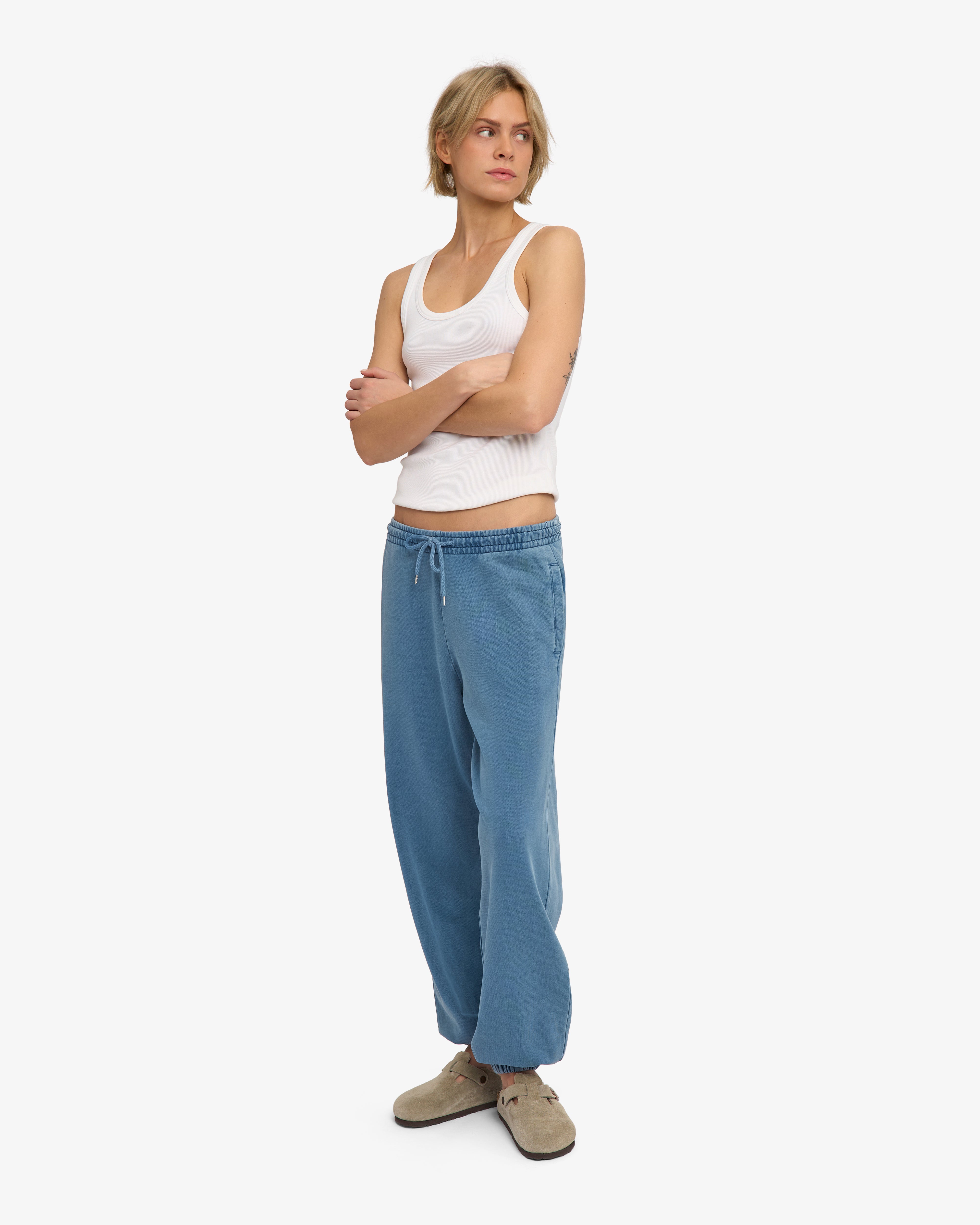 Organic Relaxed Sweatpants - Faded Indigo